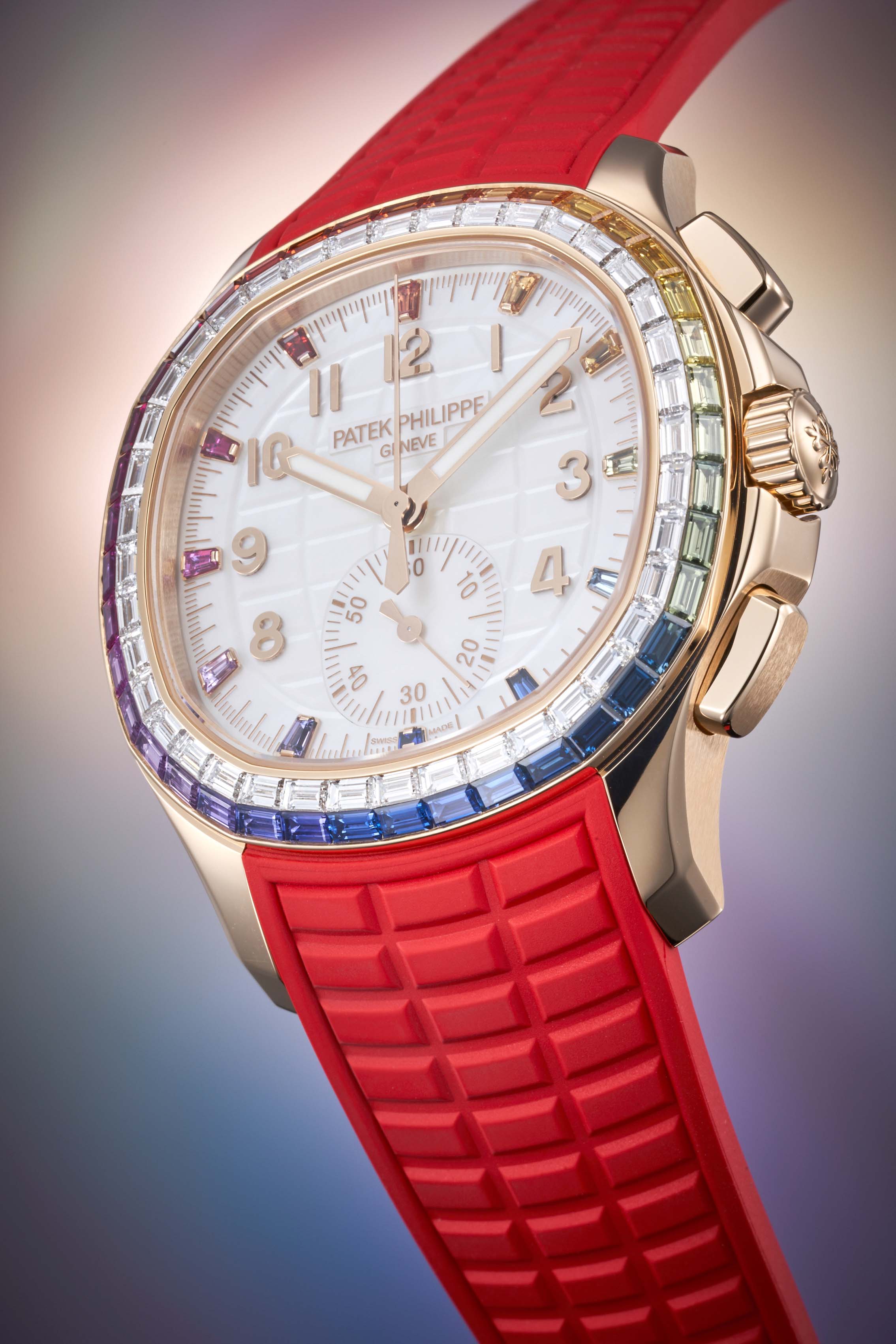 Patek Philippe Aquanaut Luce Rainbow Chronograph Ref. 7968/300R-001 - Luxury Ladies' Watch-DUBAILUXURYWATCH