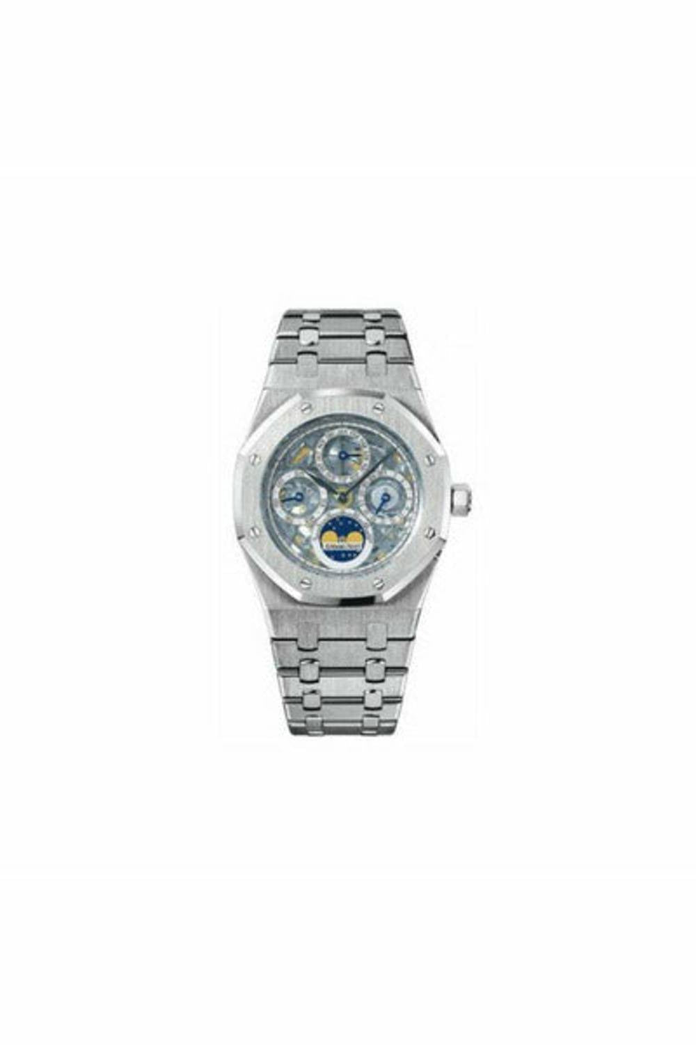 audemars piguet royal oak skeleton perpetual calendar stainless steel 39mm men's watch-DUBAILUXURYWATCH