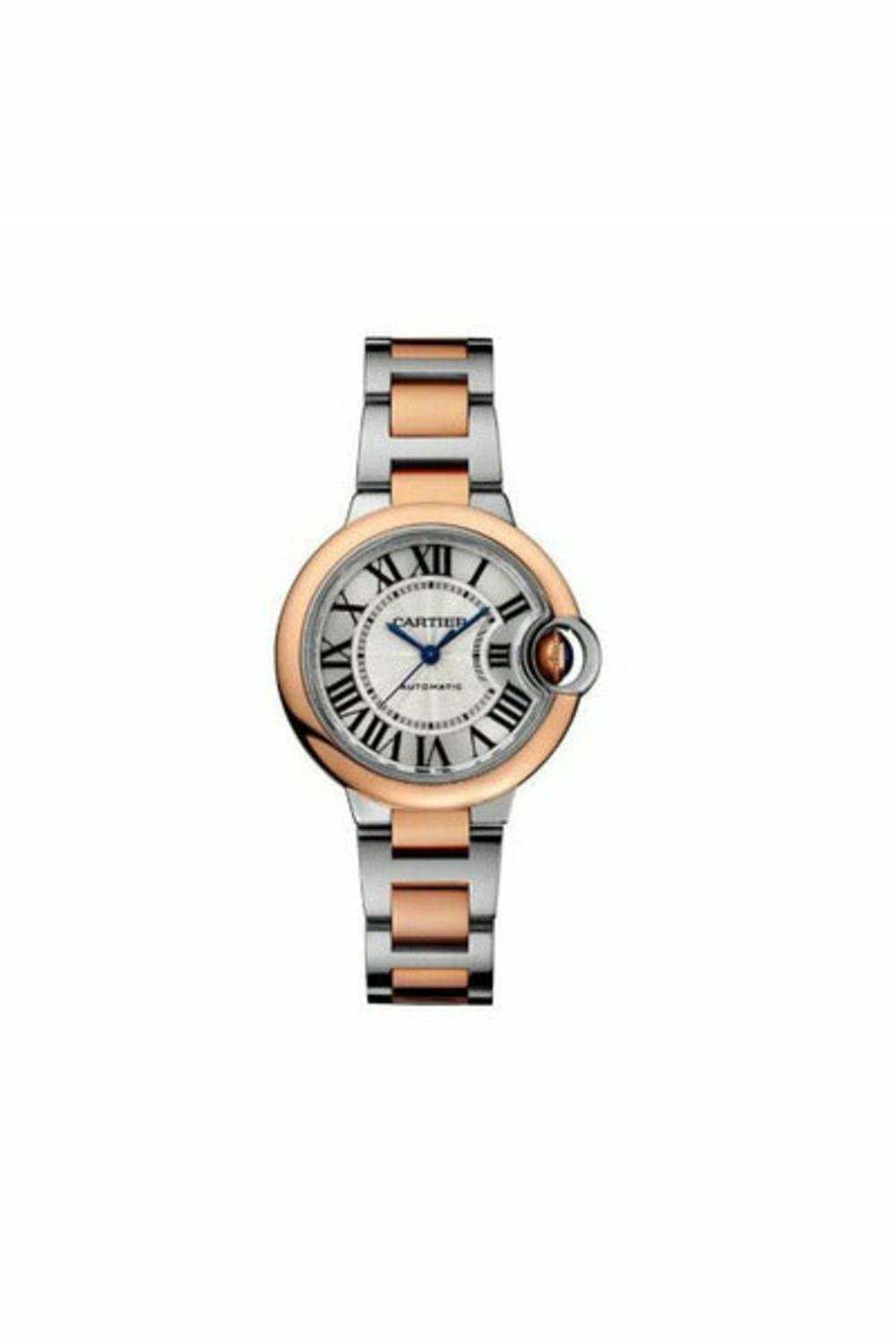 cartier ballon bleu stainless steel 33mm ladies watch-DUBAILUXURYWATCH
