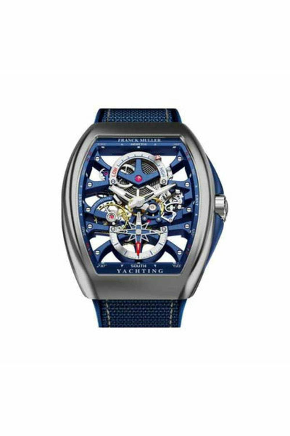 franck muller vanguard yachting anchor skeleton 44mm stainless steel men's watch-DUBAILUXURYWATCH