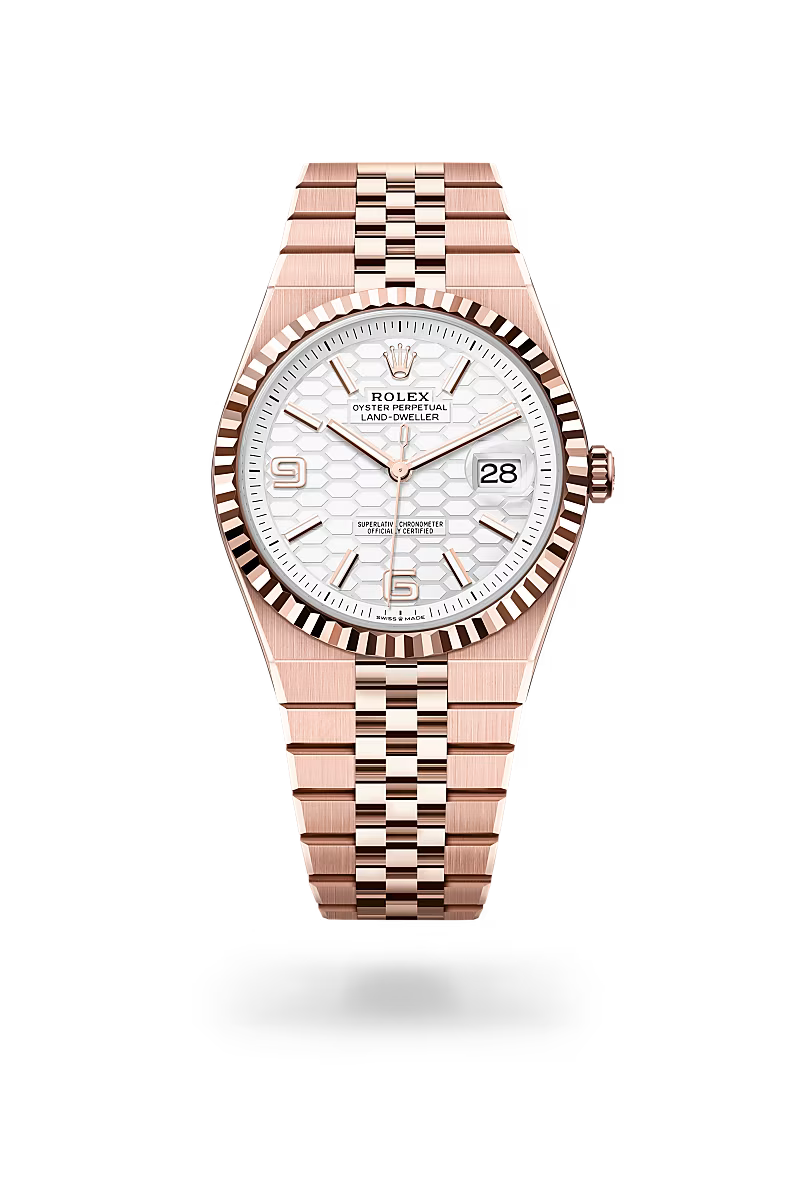 Rolex Land-Dweller 40 Oyster, 40 mm, Everose gold M127335-0001 - DUBAILUXURYWATCH