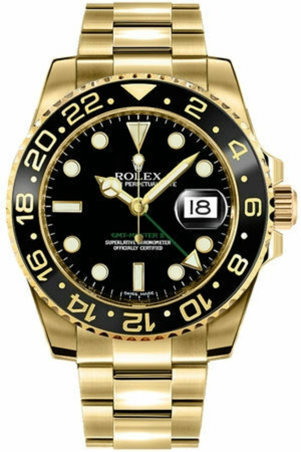 rolex gmt-master ii gold 116718-DUBAILUXURYWATCH