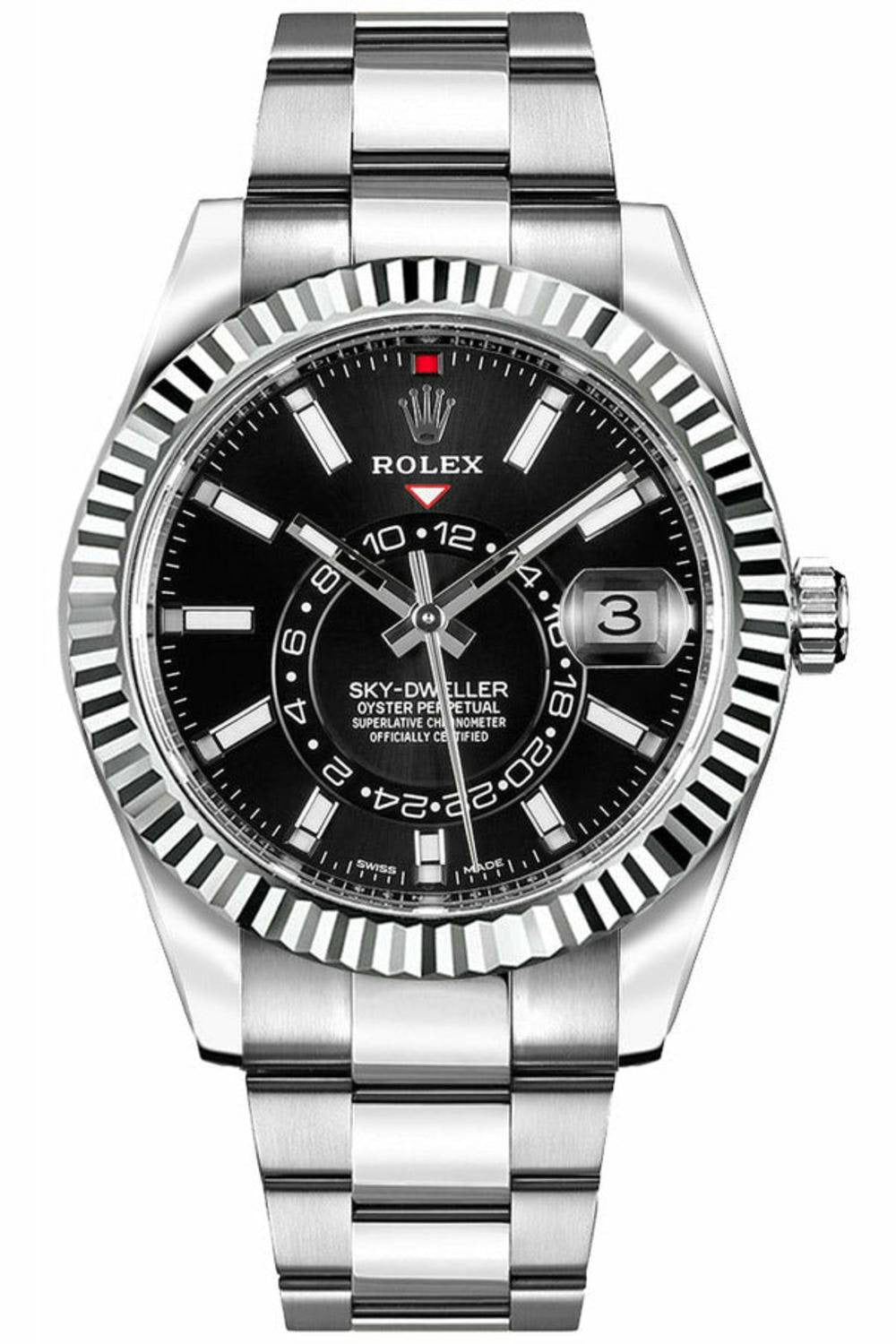rolex sky-dweller 18kt white gold 42mm-DUBAILUXURYWATCH