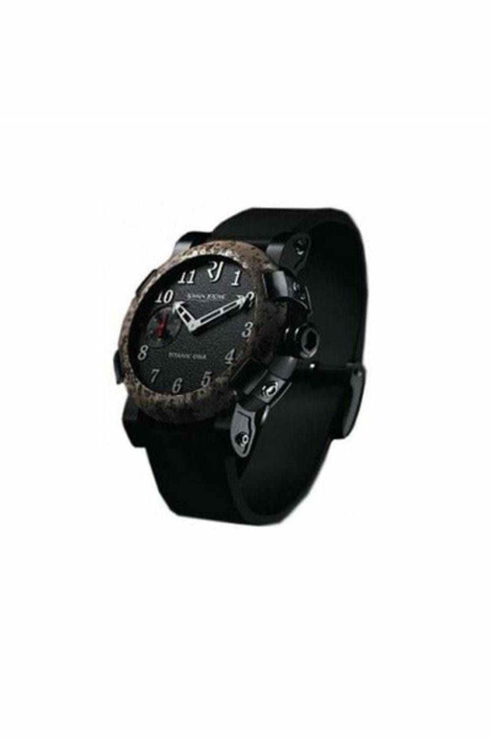 romain jerome titanic dna chrono oxy steel 50mm stainless steel & black pvd men's watch-DUBAILUXURYWATCH