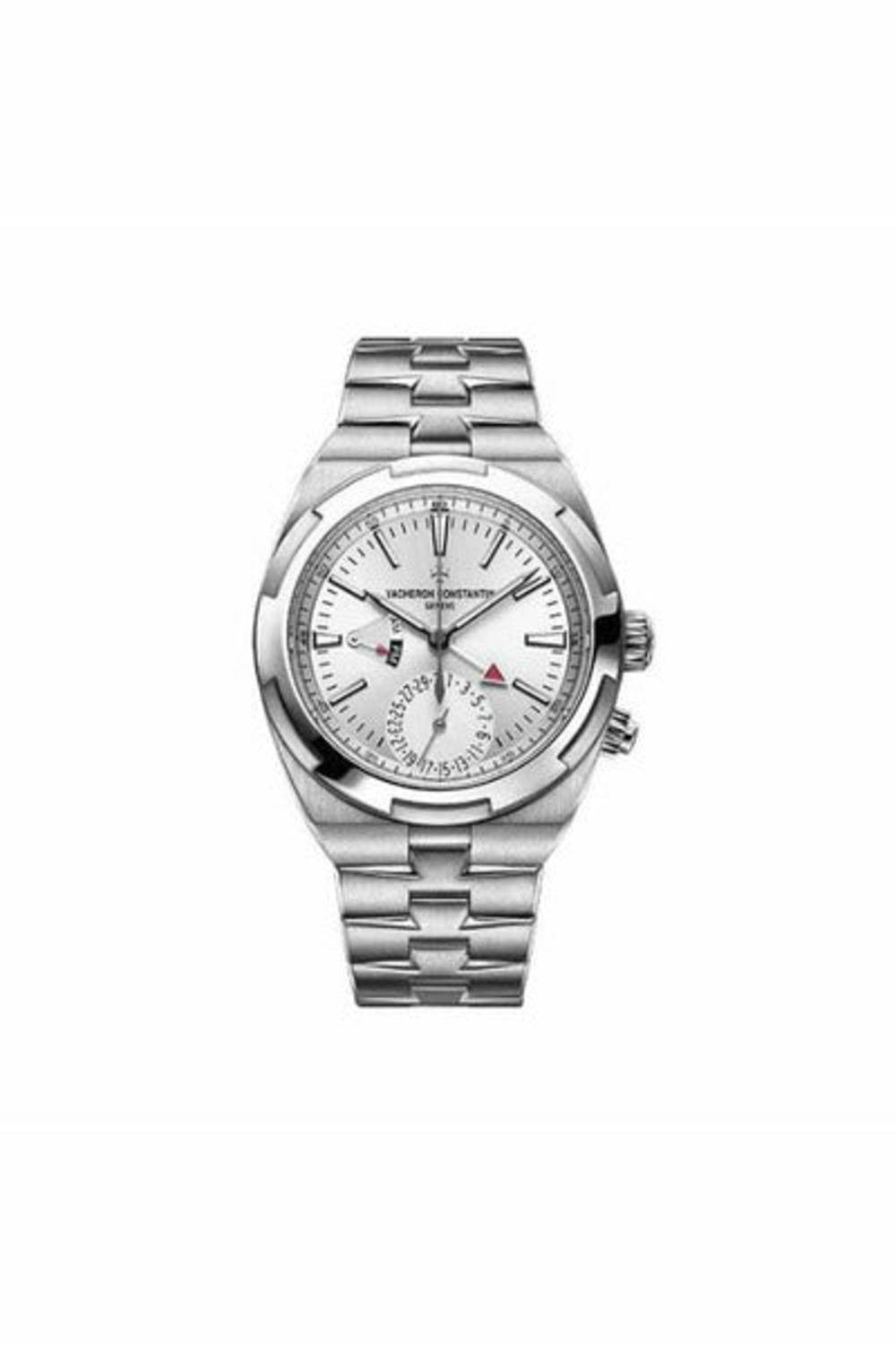 vacheron constantin overseas dual time 41mm stainless steel men's watch-DUBAILUXURYWATCH