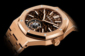 Two New Audemars Piguet Royal Oak Flying Tourbillons With Dimpled Dials