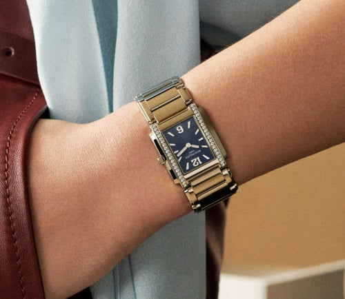 Patek Philippe Twenty~4 4910/1200A-001 – Ladies’ Quartz Blue Dial with Diamond Bezel-DUBAILUXURYWATCH