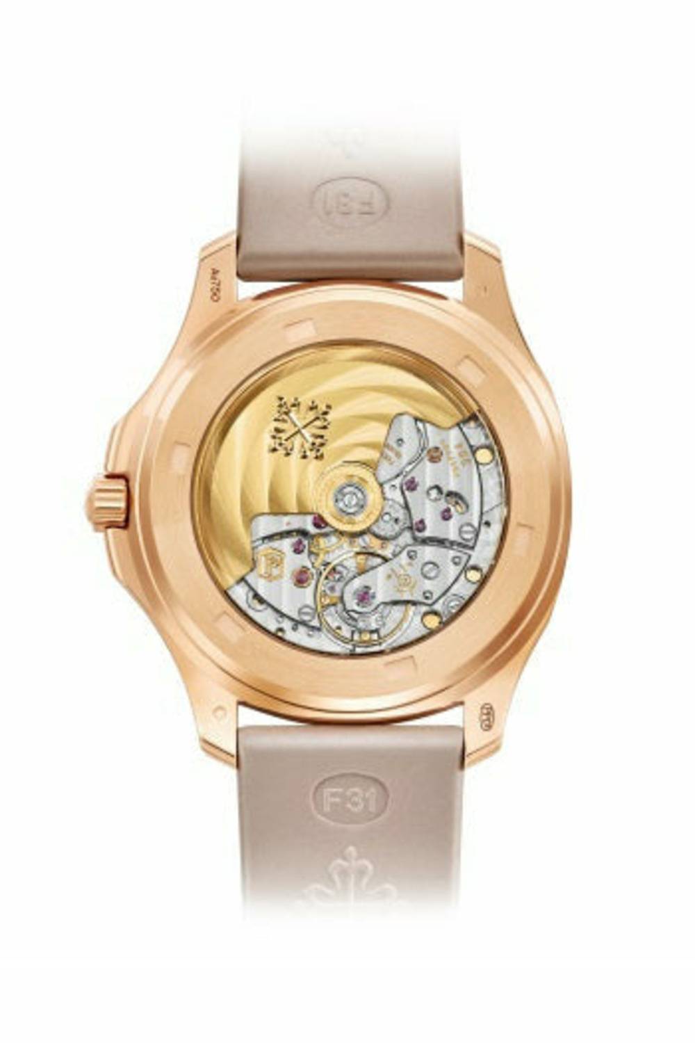 Patek Philippe Aquanaut 5062/450R-001 – Ladies’ Rose Gold Watch with Chocolate Dial & Diamonds-DUBAILUXURYWATCH