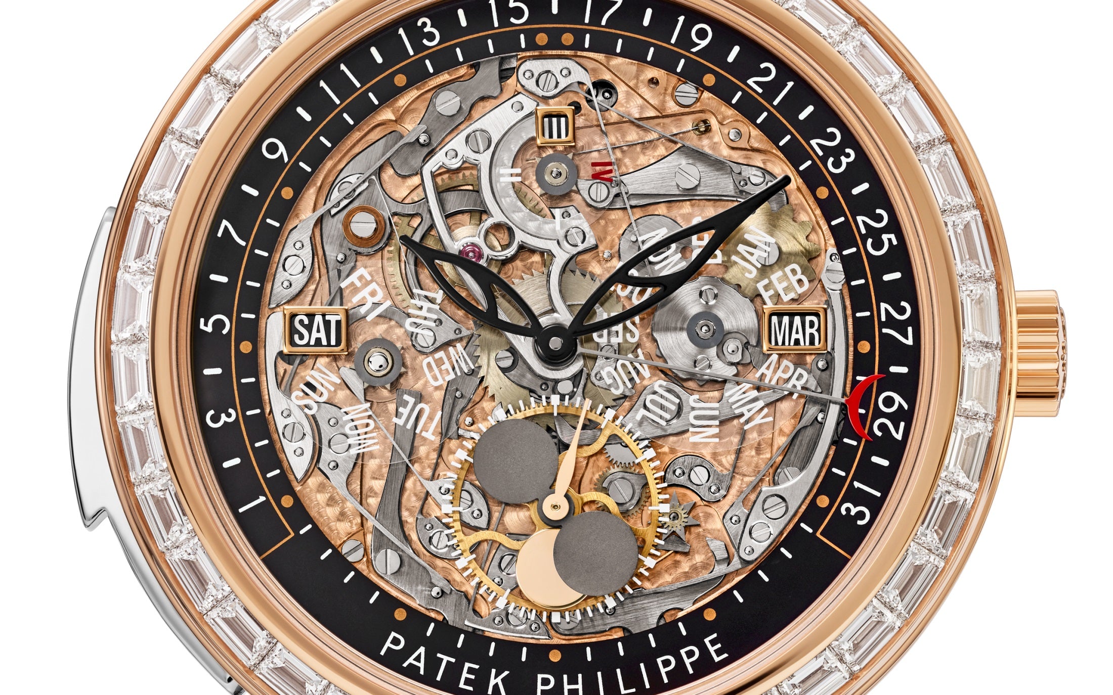 Patek Philippe 5304R Self-Winding Grand Complication – Rose Gold, Baguette Diamonds-DUBAILUXURYWATCH