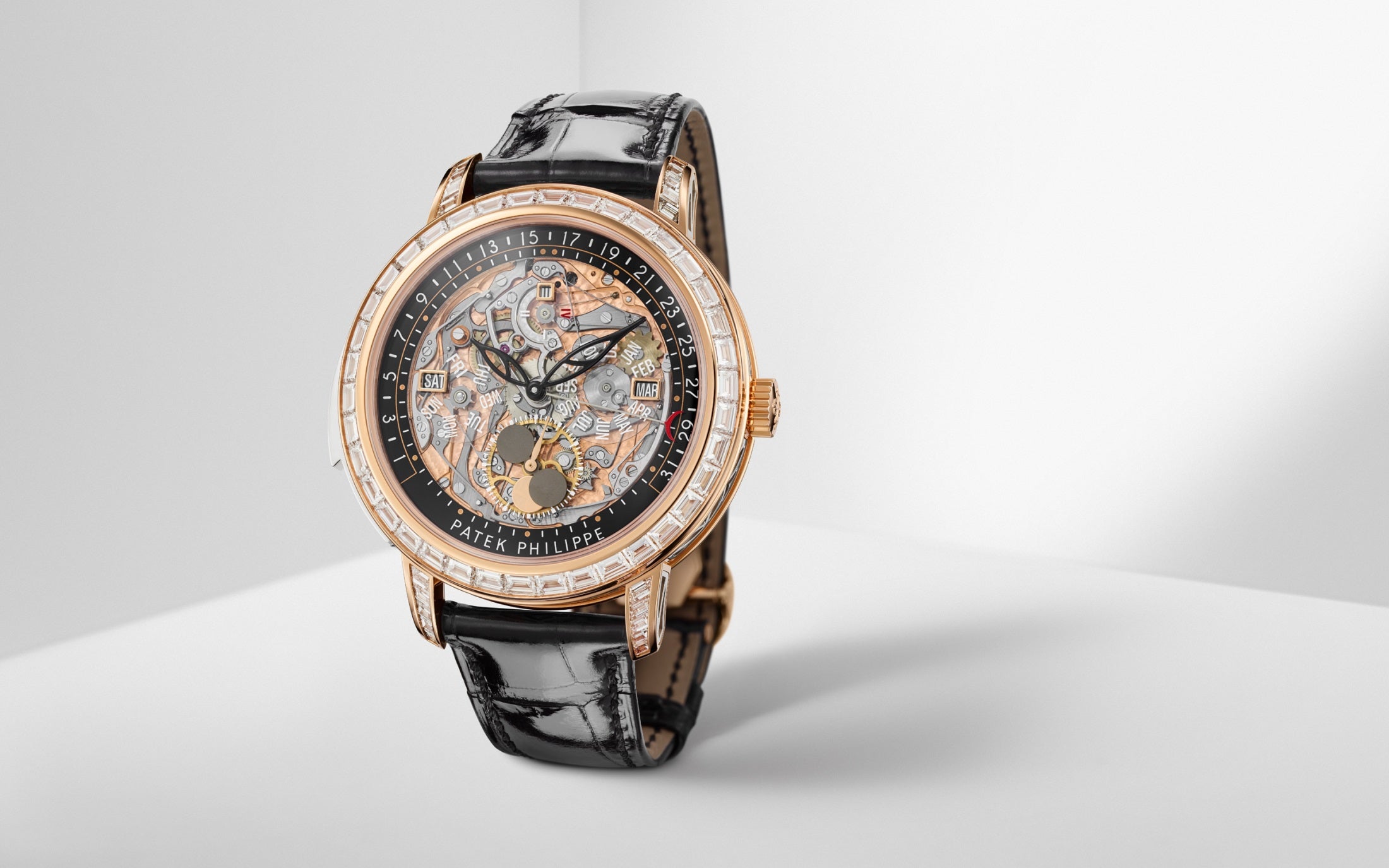 Patek Philippe 5304R Self-Winding Grand Complication – Rose Gold, Baguette Diamonds-DUBAILUXURYWATCH