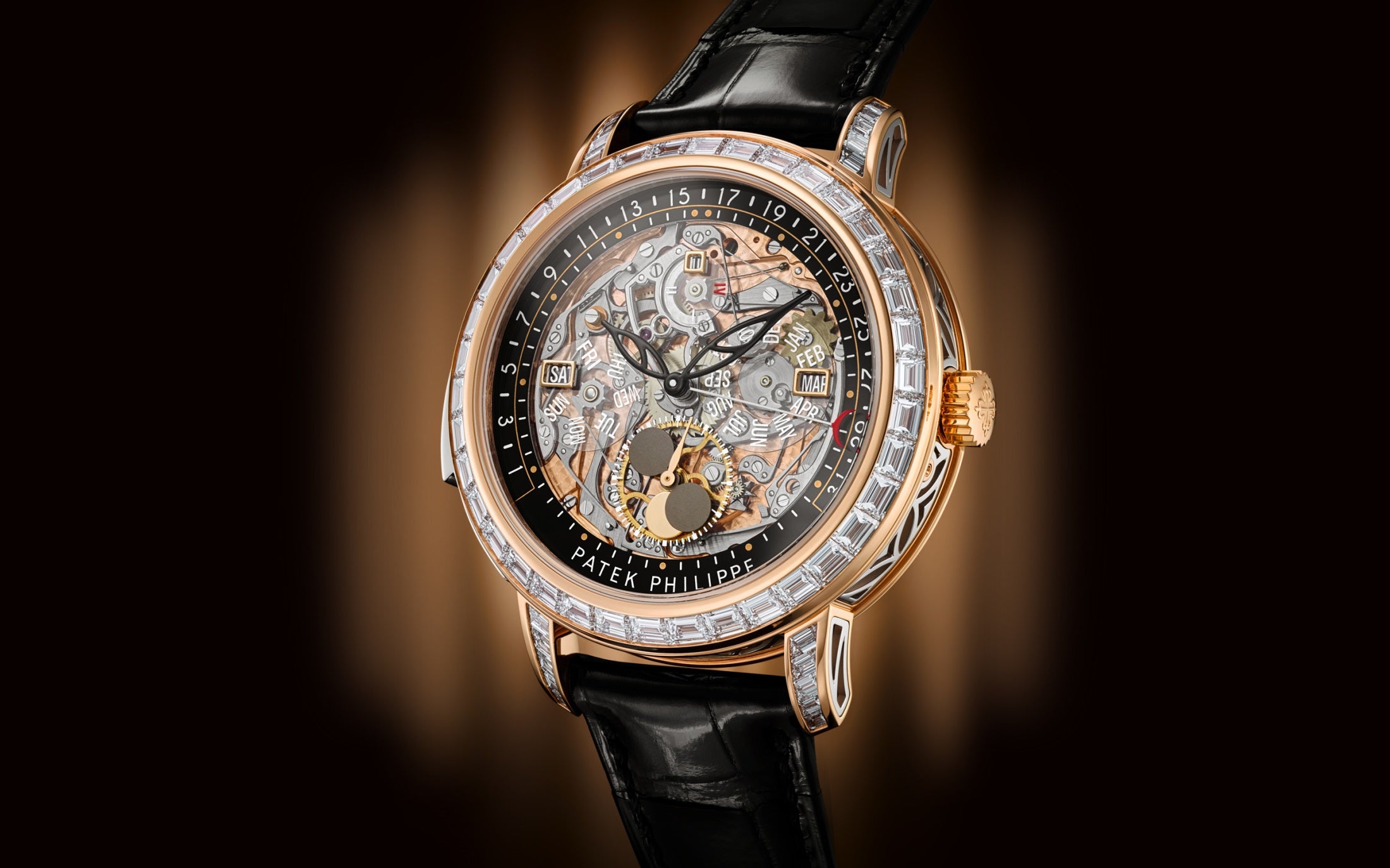 Patek Philippe 5304R Self-Winding Grand Complication – Rose Gold, Baguette Diamonds-DUBAILUXURYWATCH