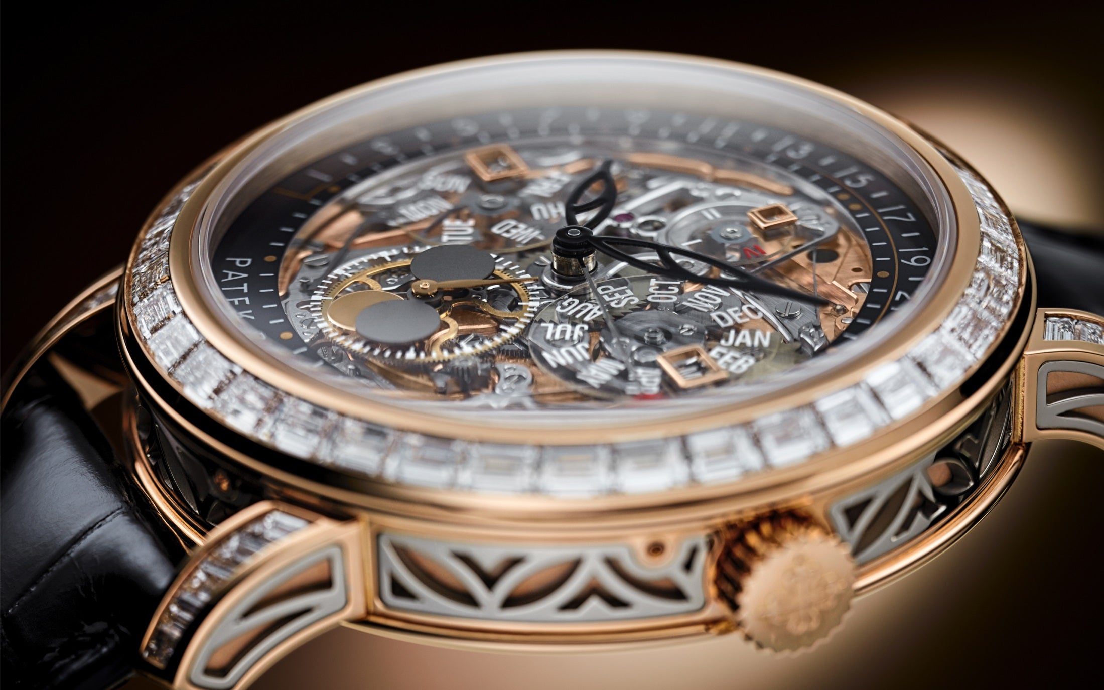 Patek Philippe 5304R Self-Winding Grand Complication – Rose Gold, Baguette Diamonds-DUBAILUXURYWATCH