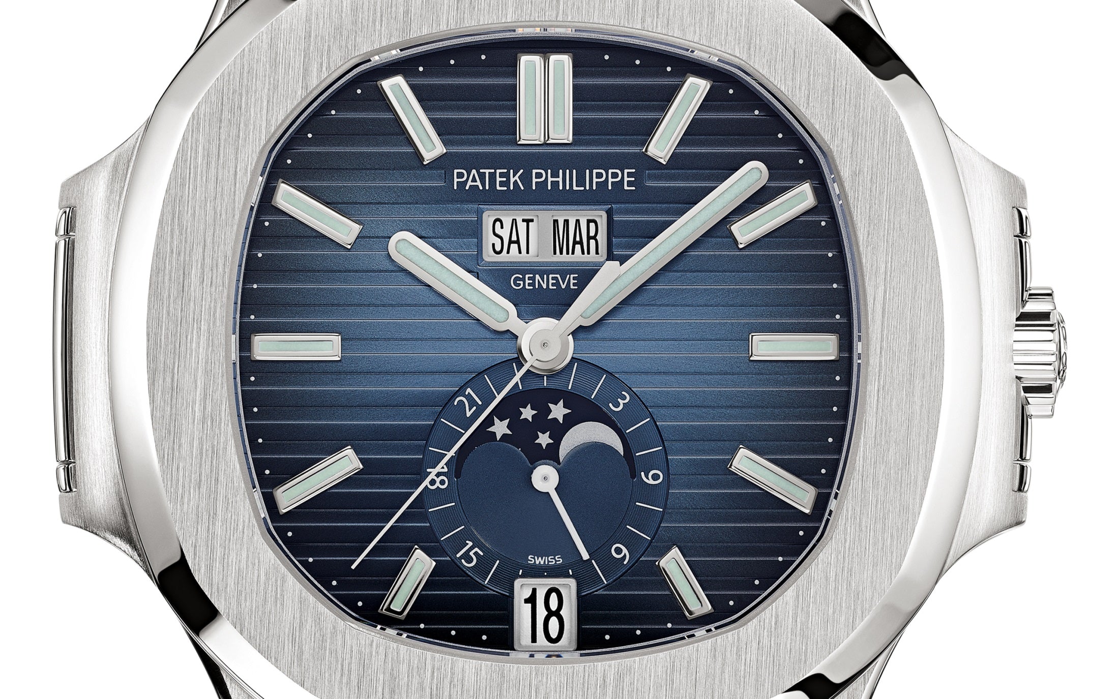 Philippe Nautilus 5726/1A-014 – Stainless Steel, Annual Calendar, Blue Dial-DUBAILUXURYWATCH