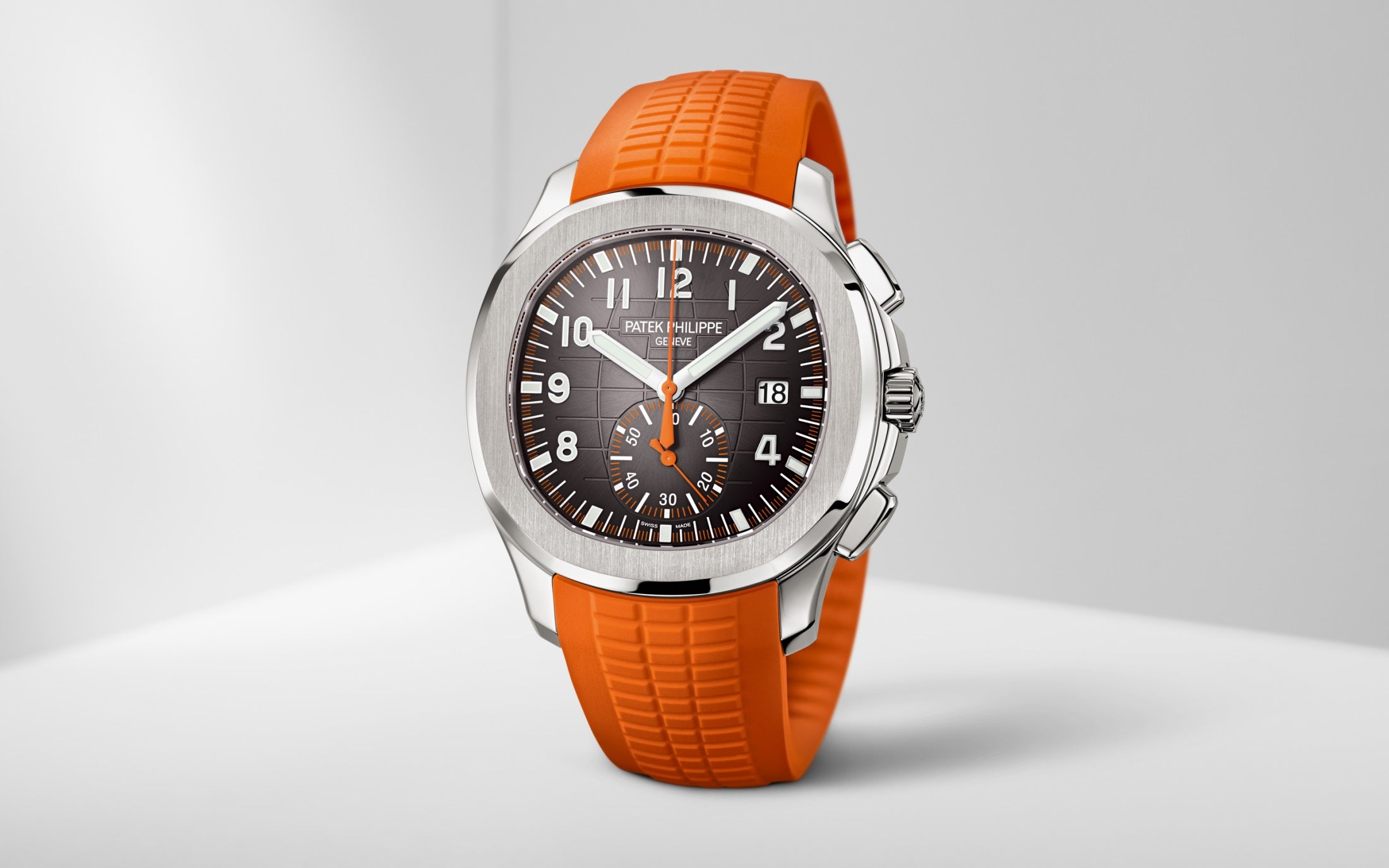 Patek Philippe Aquanaut 5968A-001 – Stainless Steel, Flyback Chronograph, Orange Strap-DUBAILUXURYWATCH