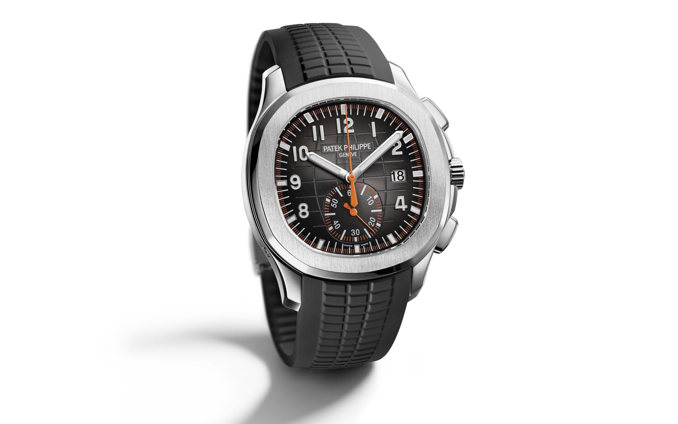 Patek Philippe Aquanaut 5968A-001 – Stainless Steel, Flyback Chronograph, Orange Strap-DUBAILUXURYWATCH