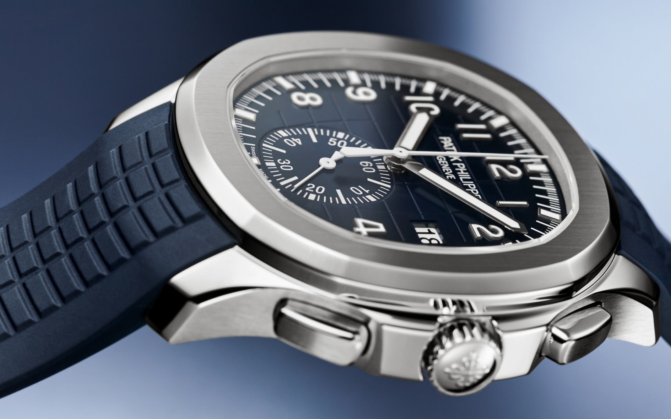 Patek Philippe Aquanaut 5968G-001 – White Gold, Flyback Chronograph-DUBAILUXURYWATCH