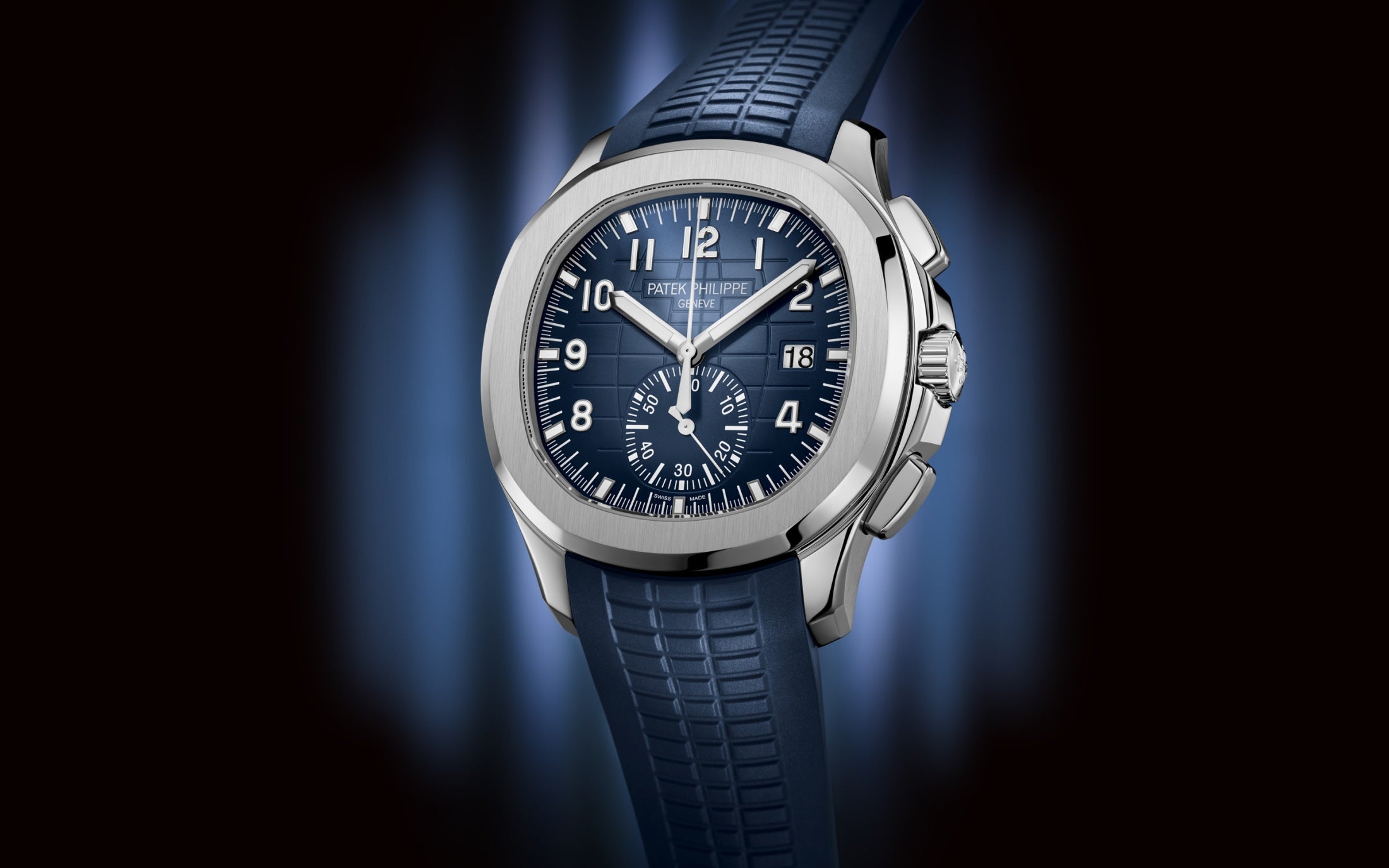 Patek Philippe Aquanaut 5968G-001 – White Gold, Flyback Chronograph-DUBAILUXURYWATCH