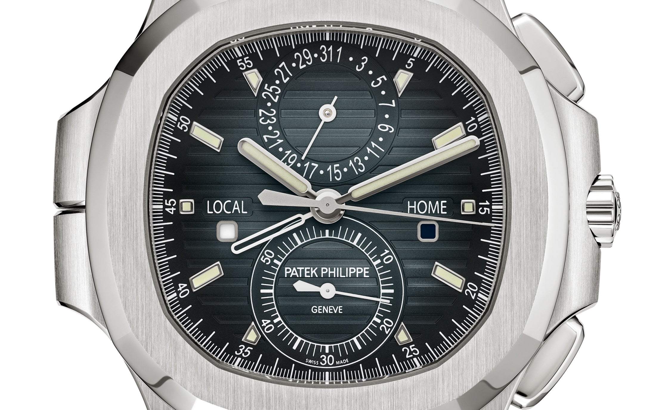 Patek Philippe Nautilus 5990/1A-011 – Stainless Steel, Blue Sunburst Dial Chronograph-DUBAILUXURYWATCH