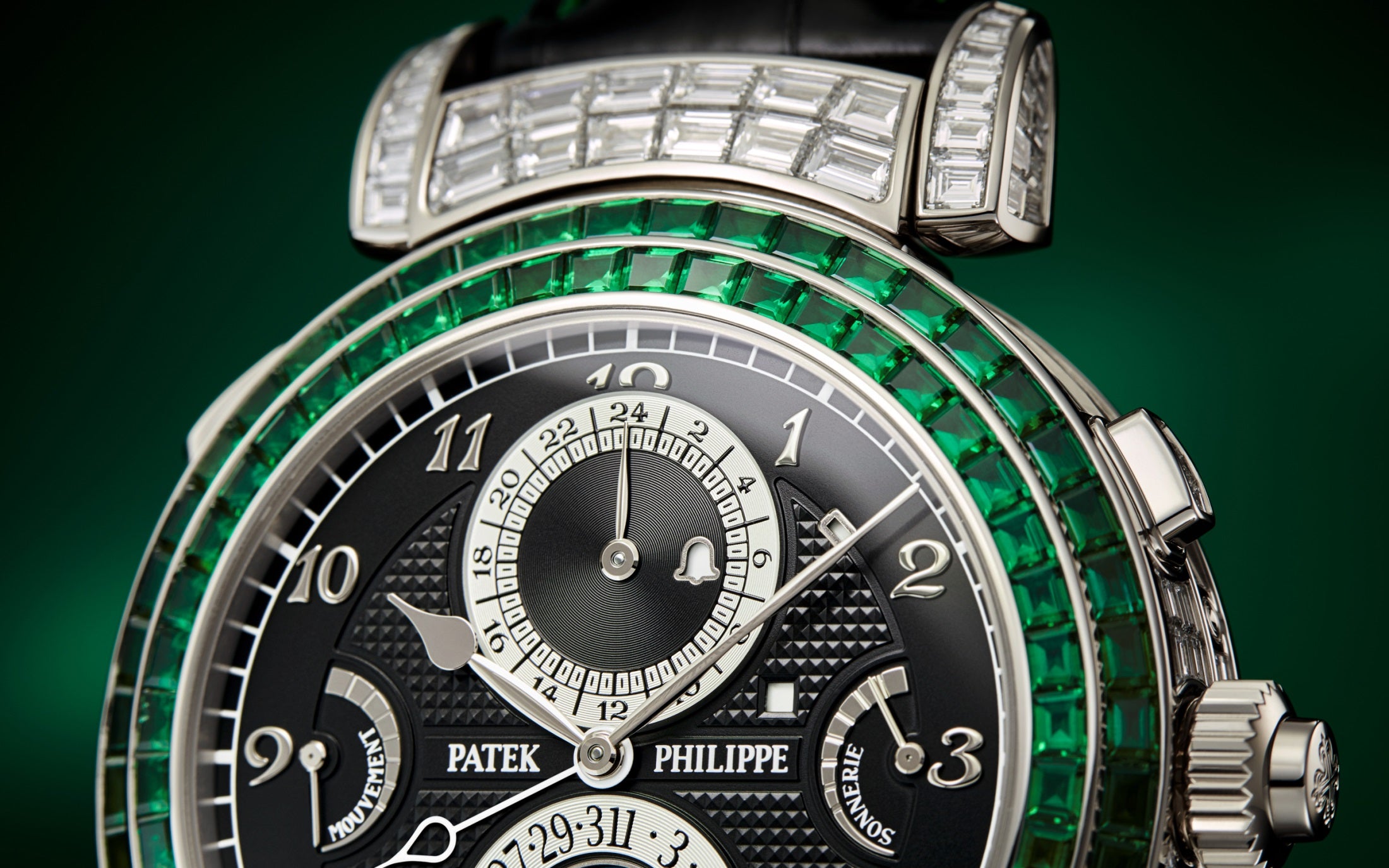 Patek Philippe Grandmaster Chime 6300/403G-001 – White Gold, Hand-Engraved Masterpiece-DUBAILUXURYWATCH