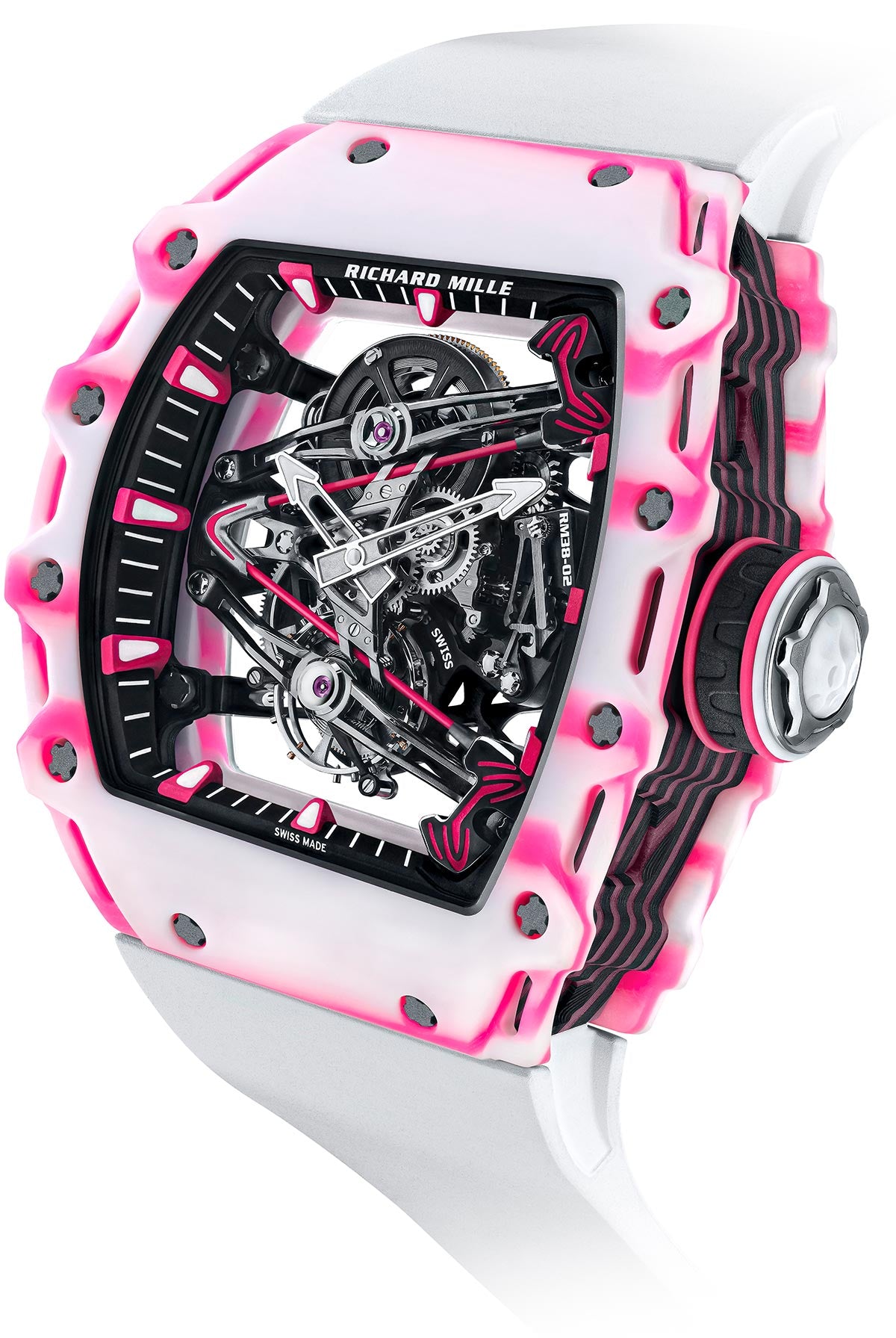 Richard Mille RM 38-02 Tourbillon Bubba Watson  Pink Tourbillon Watch-DUBAILUXURYWATCH