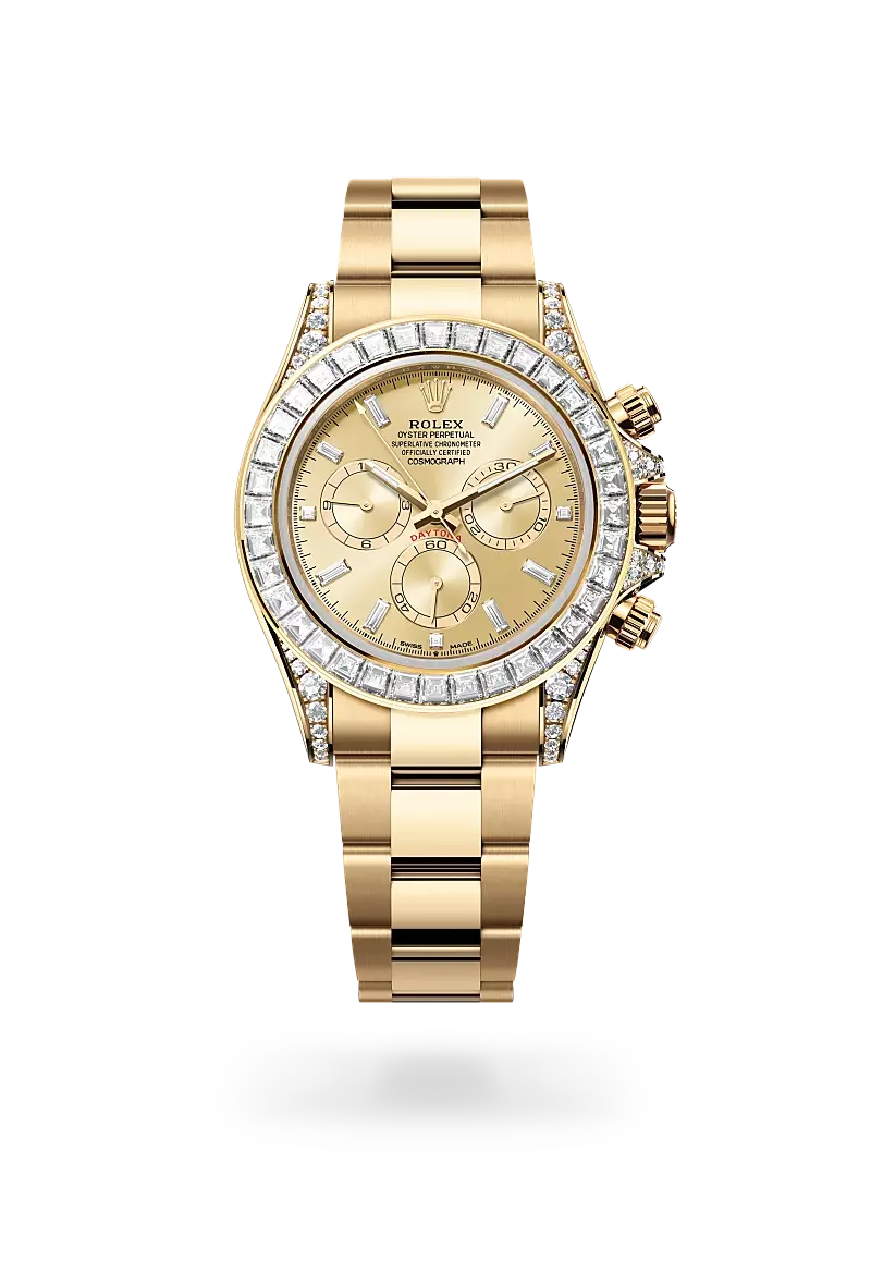 Rolex Cosmograph Daytona 40mm Yellow Gold Diamond Bezel 126598TBR