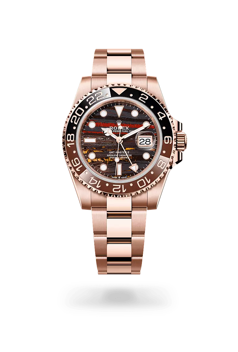 Rolex GMT-Master II 40mm Everose Gold Tiger Eye Dial 126715CHNR