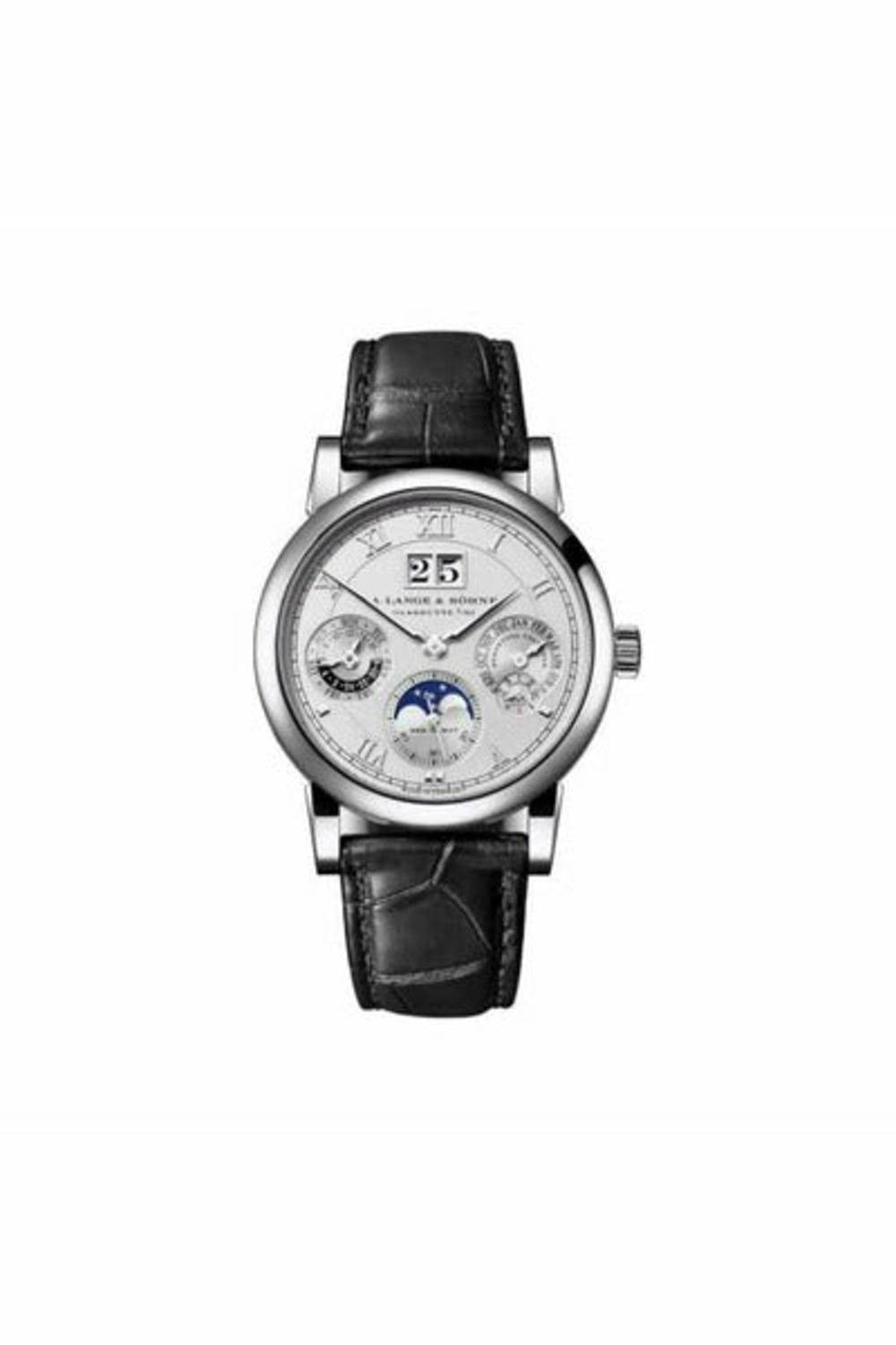 a lange & sohne langematik pepretual 38.5mm platinum men's watch-DUBAILUXURYWATCH