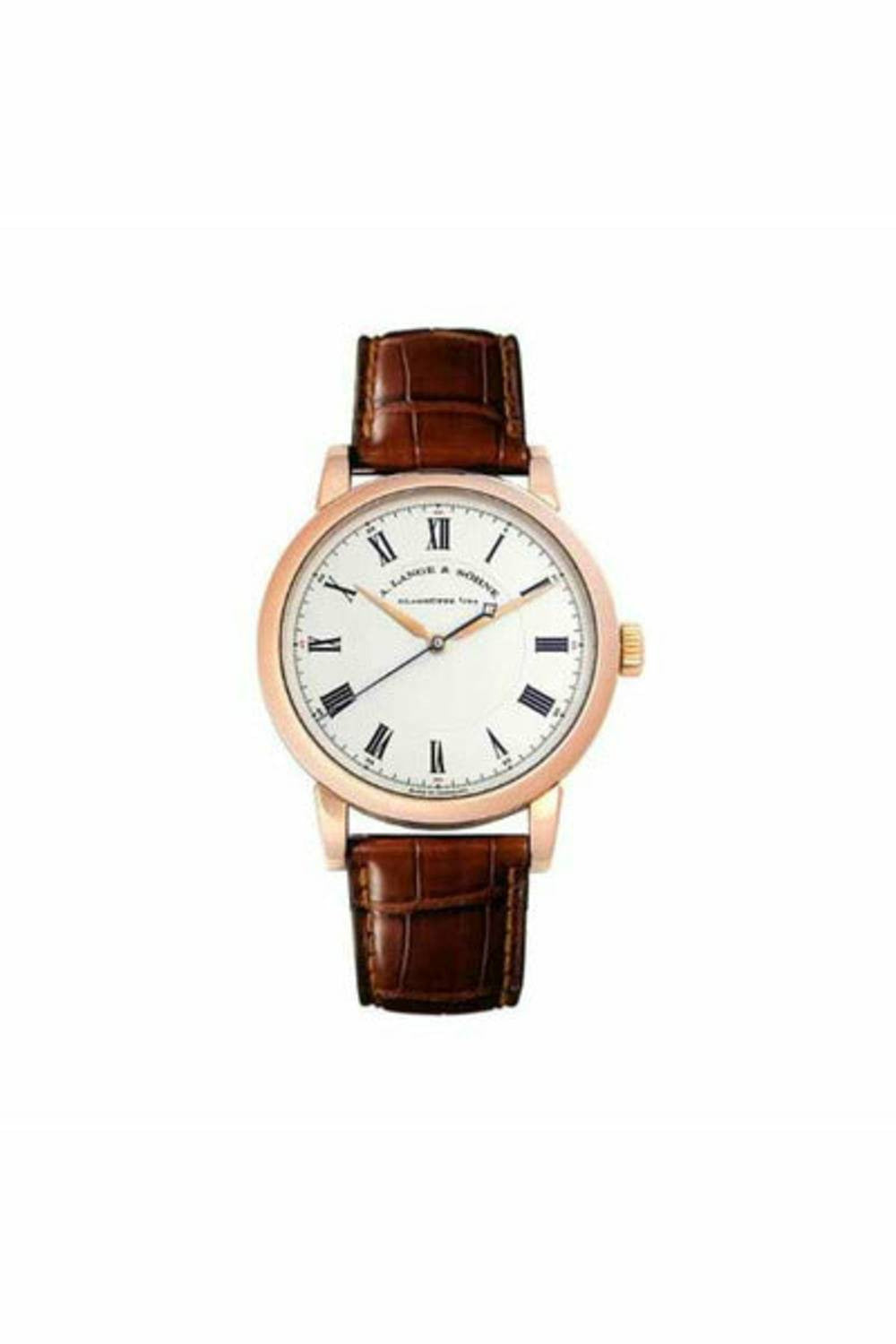 a lange & sohne richard lange 40.5mm 18k rose gold men's watch-DUBAILUXURYWATCH