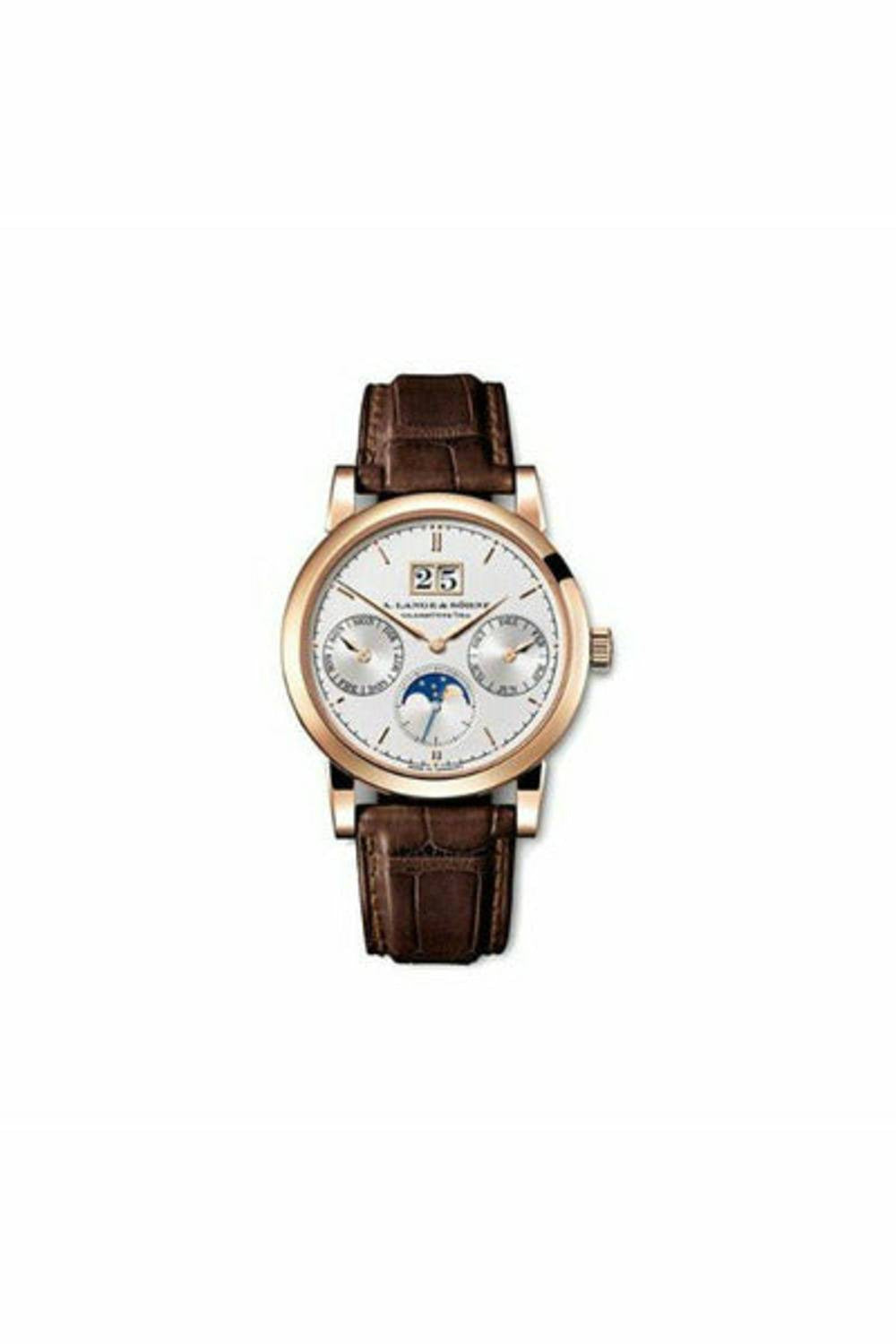 a. lange & sohne saxonia annual calendar 38.5mm 18kt rose gold men?s watch-DUBAILUXURYWATCH