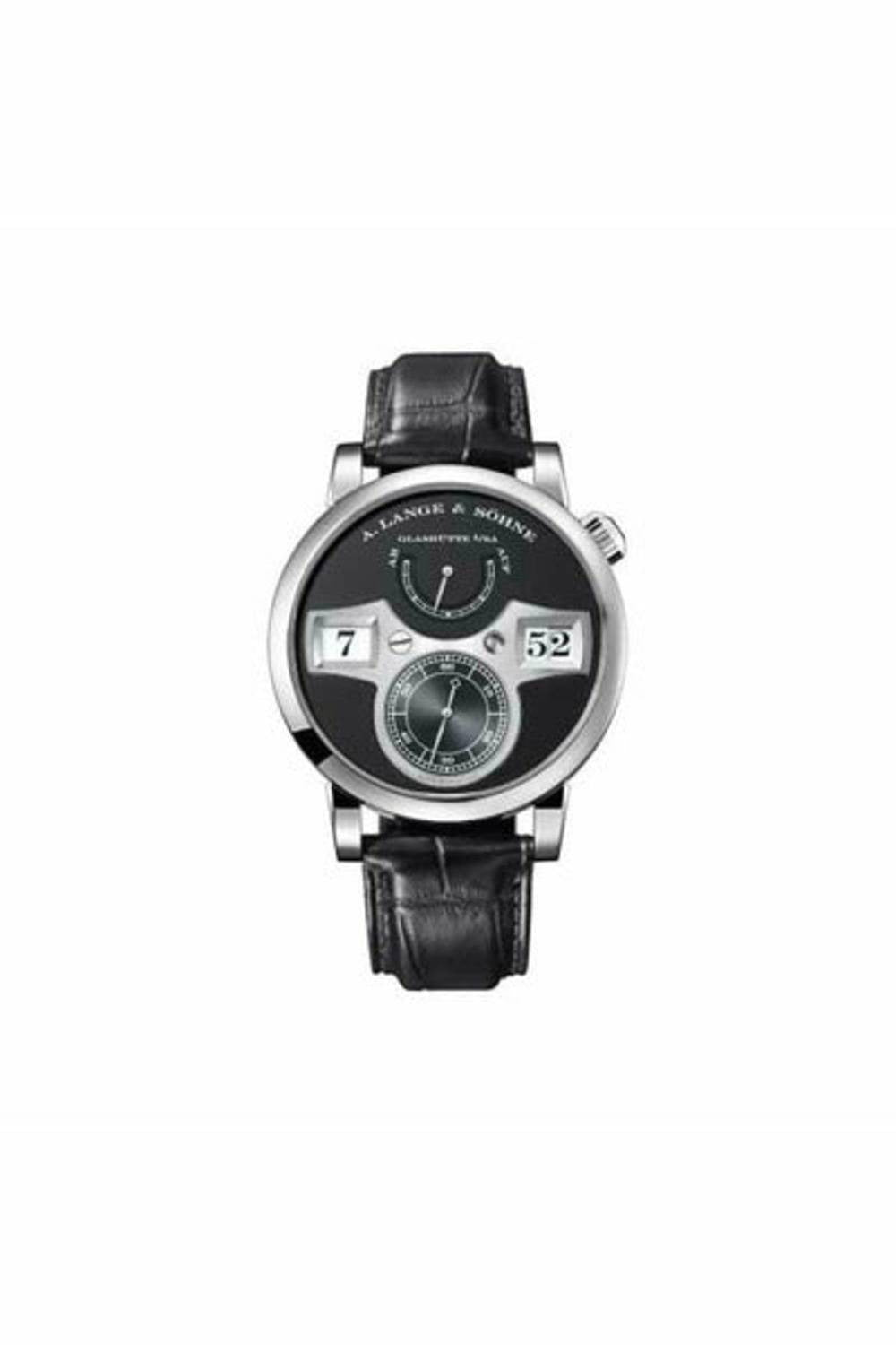 a. lange & sohne zeitwerk 41.9mm 18kt white gold men's watch-DUBAILUXURYWATCH