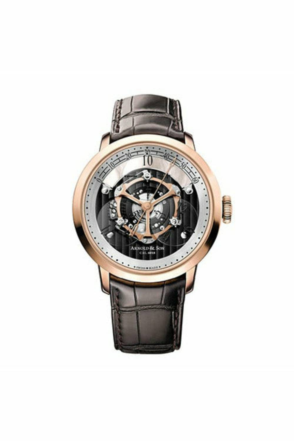 arnold & son golden wheel 18kt rose gold 44mm men's watch-DUBAILUXURYWATCH