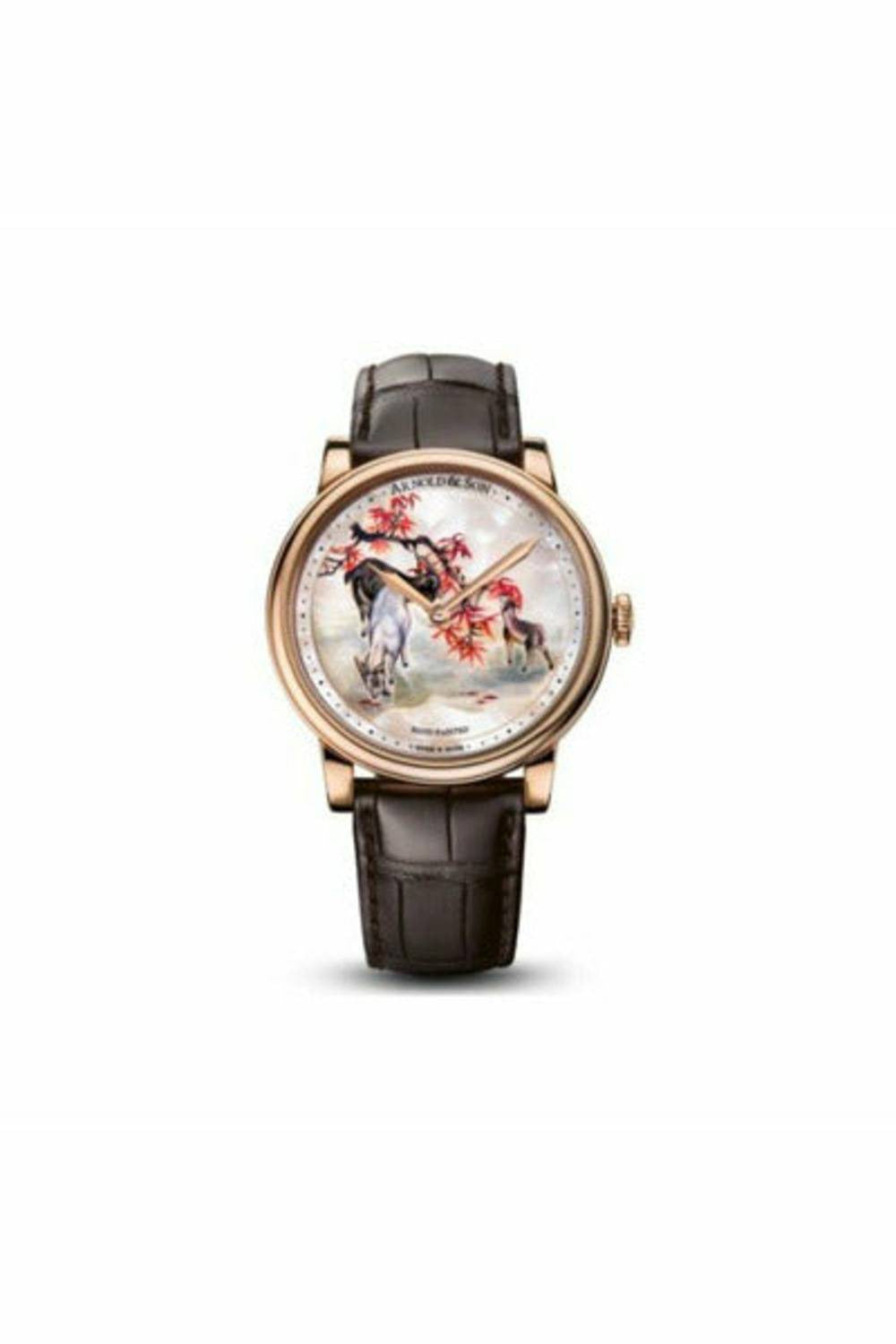 arnold & son hm goats limited edition of 8pcs 18kt rose gold 44mm men's watch-DUBAILUXURYWATCH