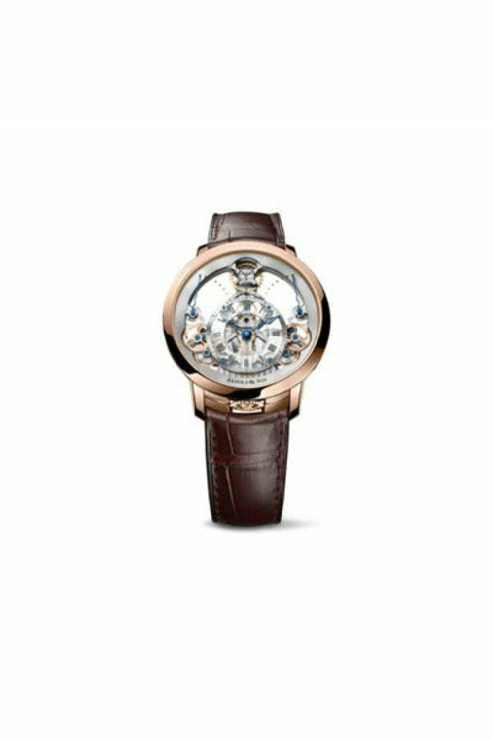 arnold & son time pyramid 18kt rose gold 44.6mm men's watch-DUBAILUXURYWATCH