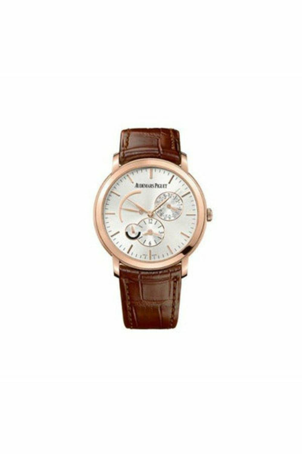 audemars piguet jules audemars dual time 18kt rose gold 41mm men's watch-DUBAILUXURYWATCH