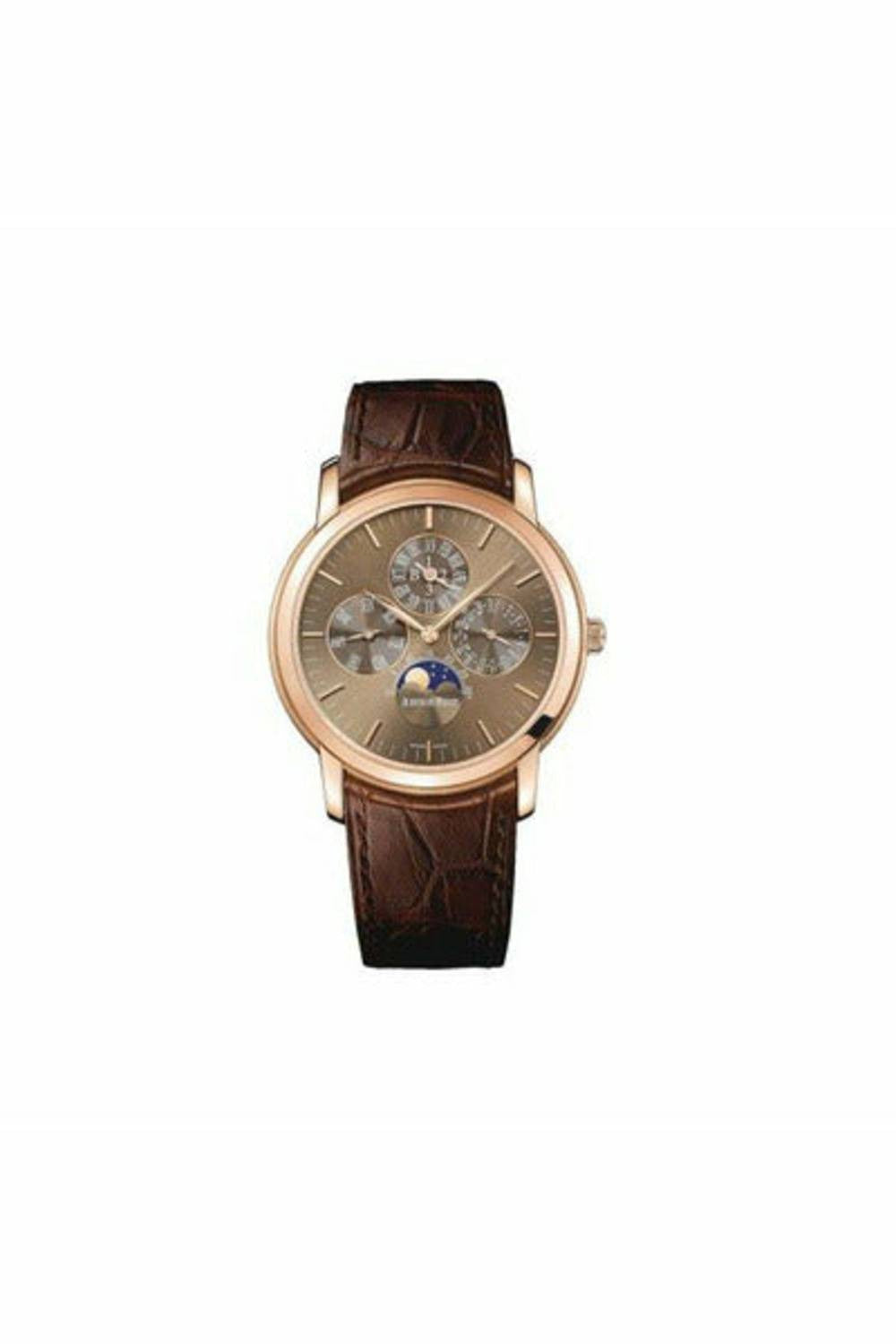 audemars piguet jules audemars perpetual calendar 18kt rose gold 41mm brown dial men's watch-DUBAILUXURYWATCH