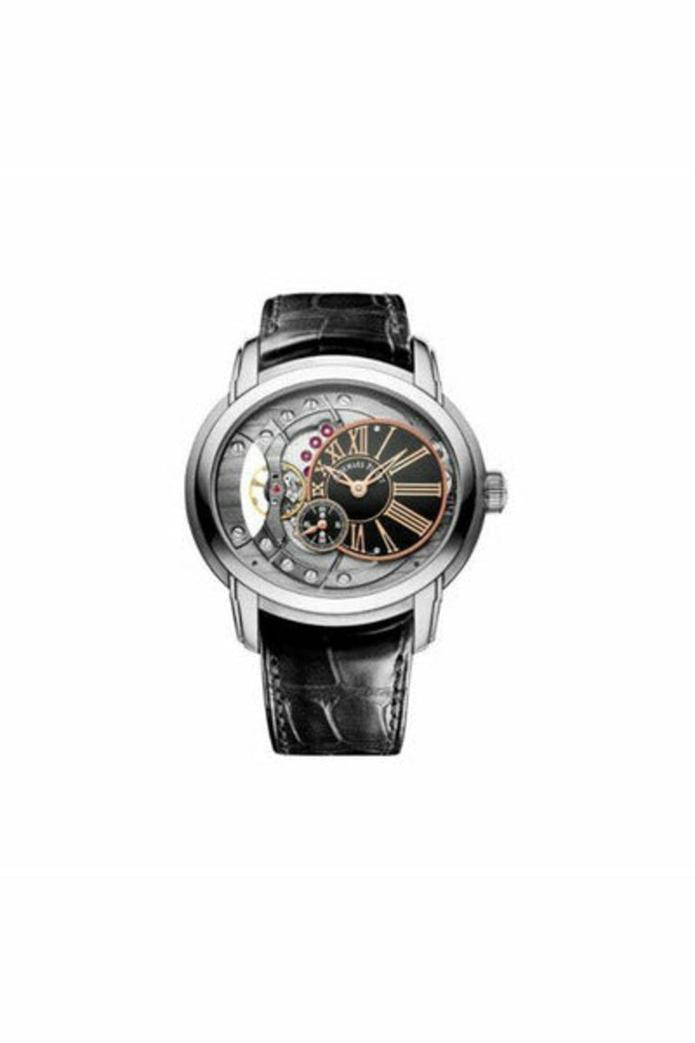 audemars piguet millenary 4104 stainless steel 47mm black/anthracite dial men's watch-DUBAILUXURYWATCH