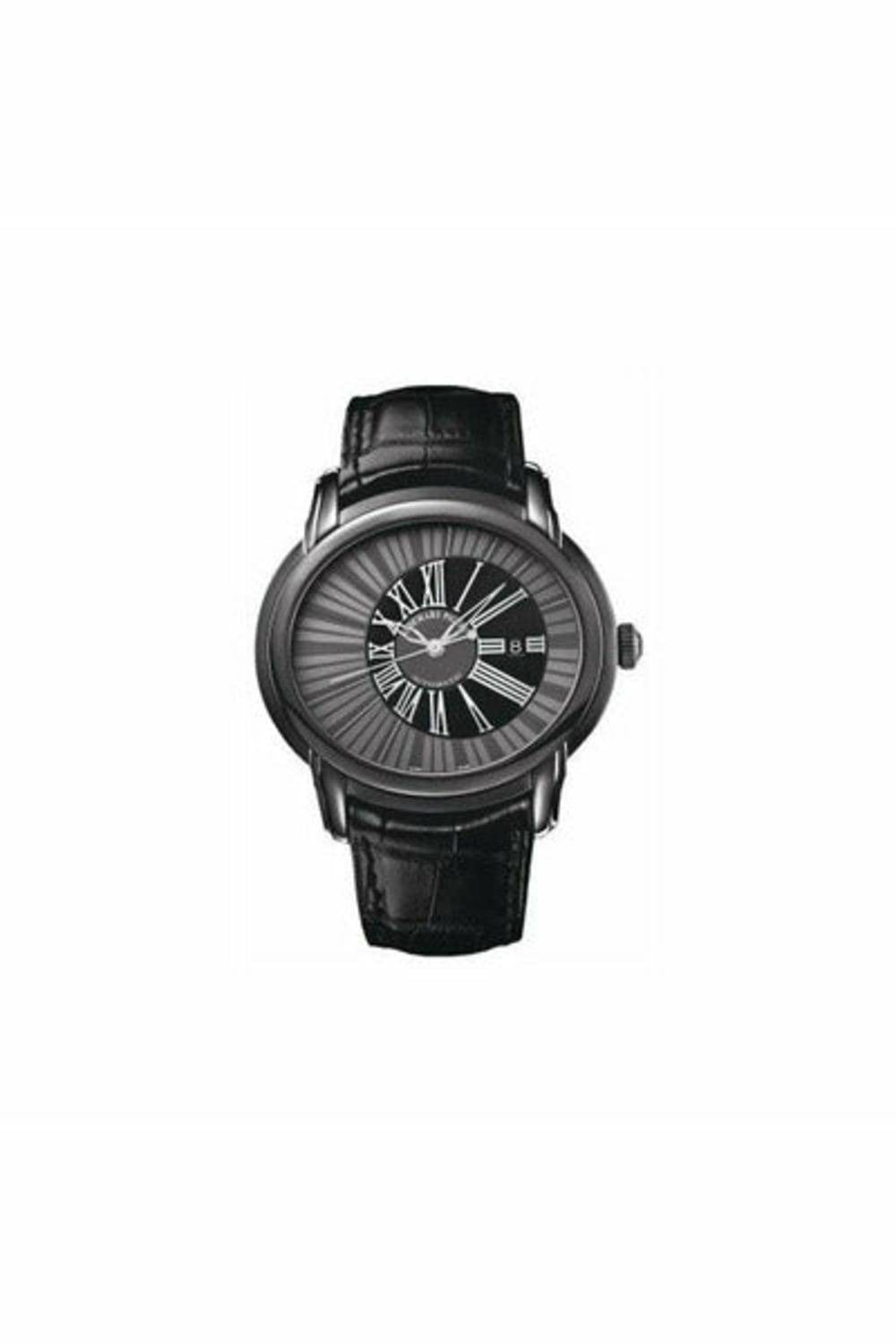 audemars piguet millenary stainless steel 40mm black dial men's watch-DUBAILUXURYWATCH