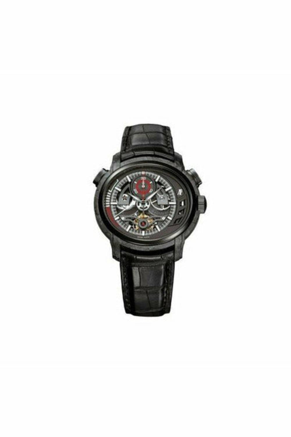 audemars piguet millenary tourbillon forged carbon 42mm skeleton dial men's watch-DUBAILUXURYWATCH