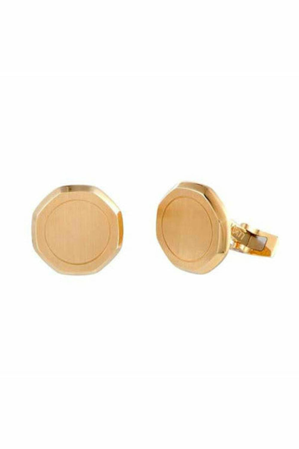 audemars piguet royal oak 18k yellow gold octagonal cufflinks-DUBAILUXURYWATCH