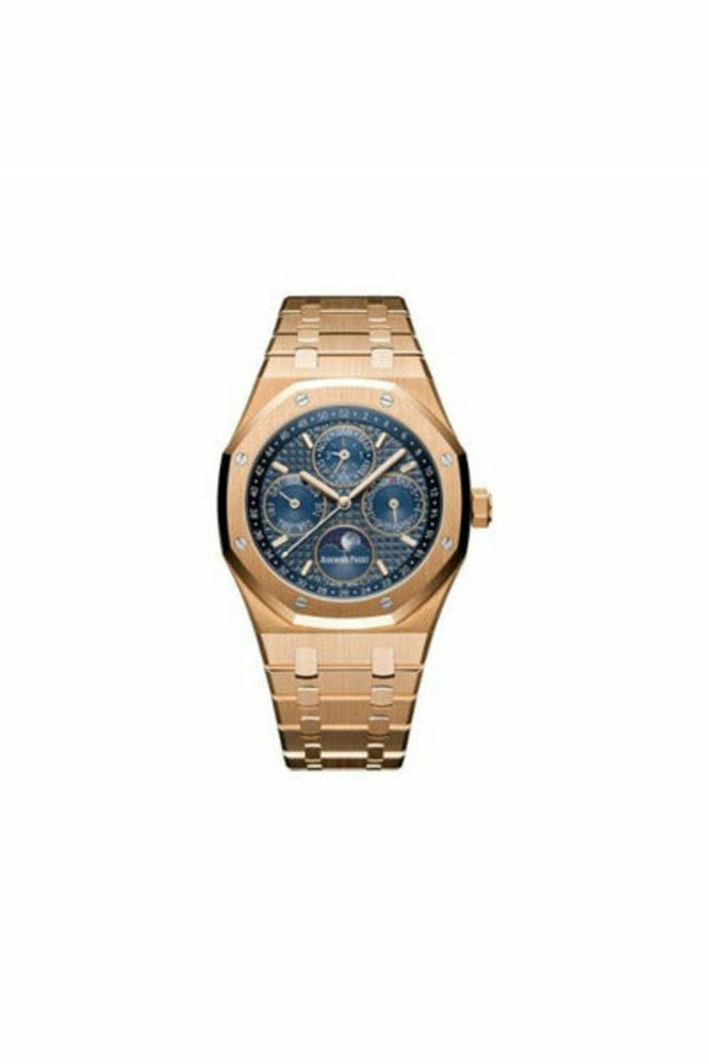 audemars piguet royal oak 18kt rose gold 41mm blue dial men's watch ref. 26574or.oo.1220or.02-DUBAILUXURYWATCH