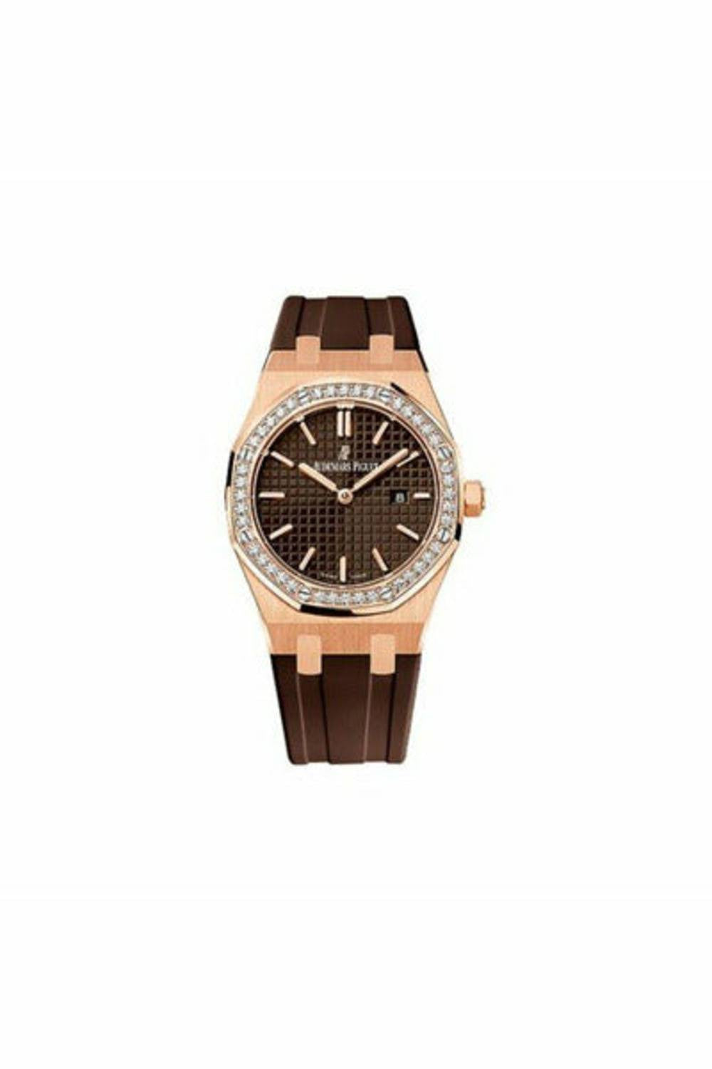 audemars piguet royal oak 18kt rose gold 42mm brown dial ladies watch ref. 67651or.zz.d080ca.01-DUBAILUXURYWATCH