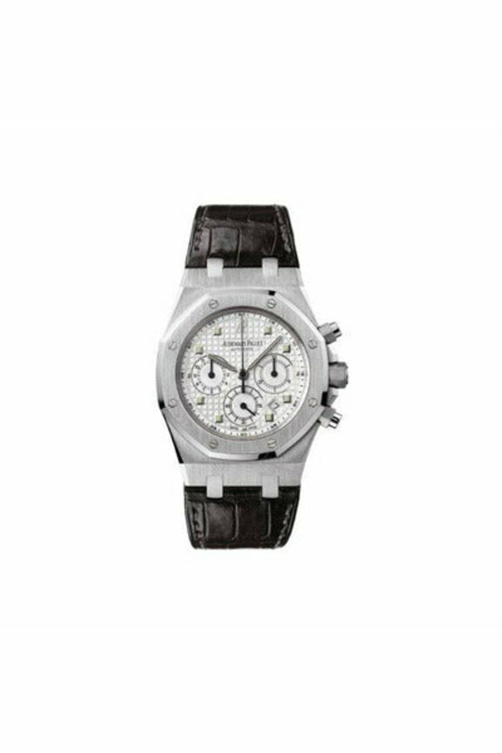 audemars piguet royal oak 18kt white gold 39mm x 49.5mm silver dial men's watch-DUBAILUXURYWATCH