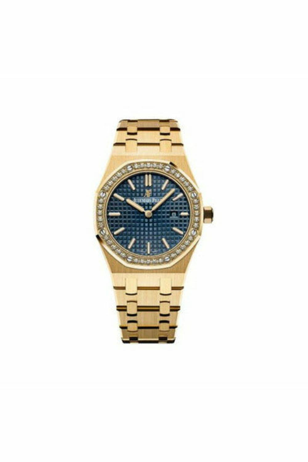 audemars piguet royal oak 18kt yellow gold 33mm ladies watch-DUBAILUXURYWATCH