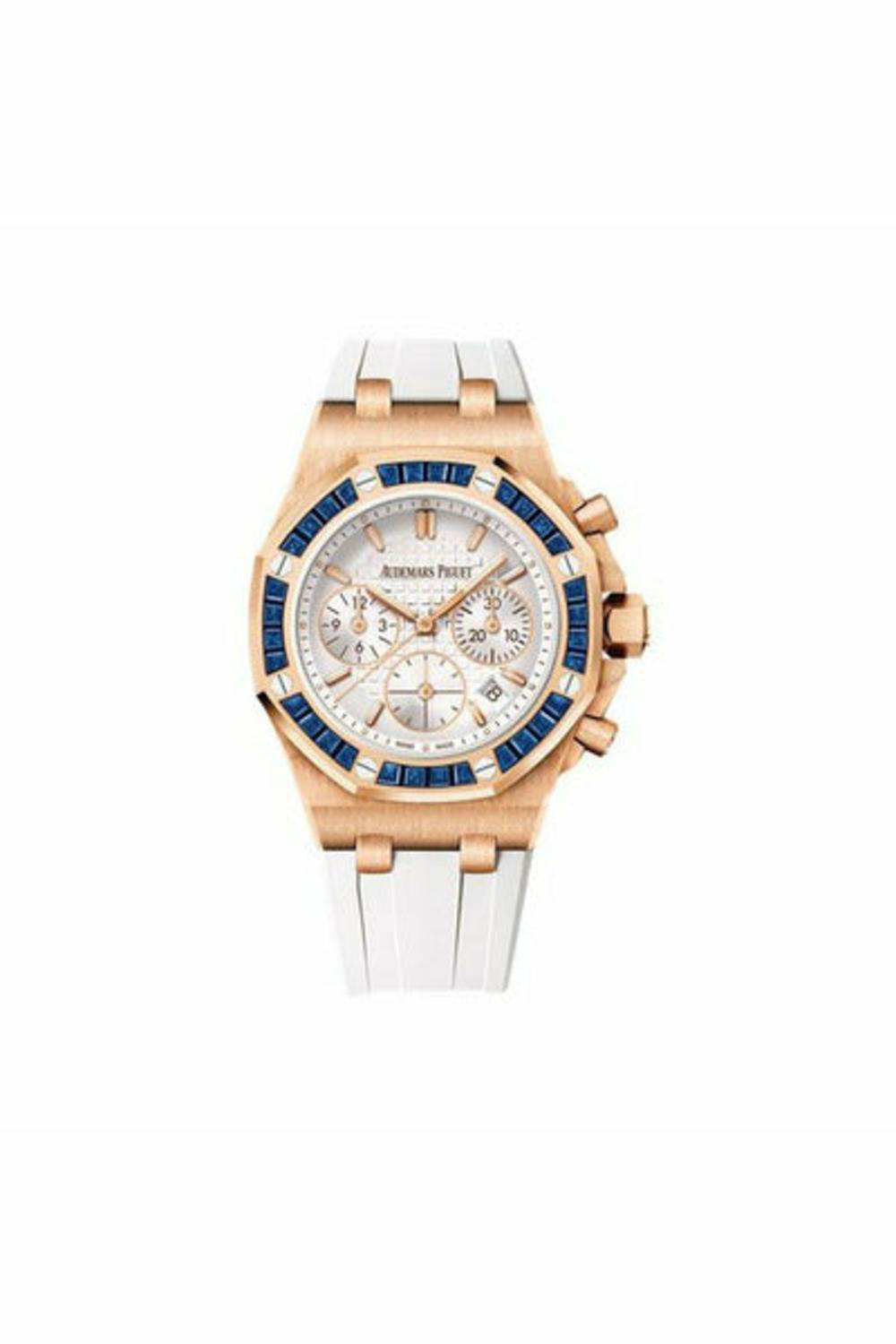 audemars piguet royal oak chronograph automatic white dial watch-DUBAILUXURYWATCH