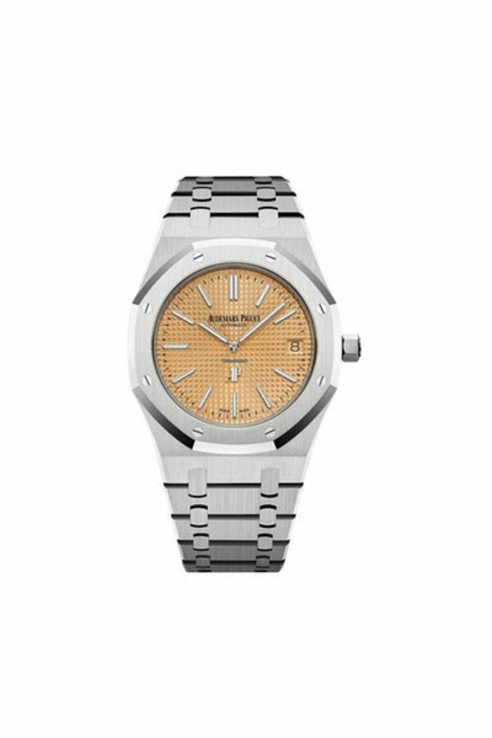 audemars piguet royal oak jumbo extra-thin white gold watch-DUBAILUXURYWATCH