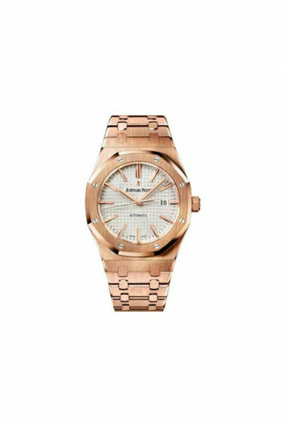 audemars piguet royal oak offshore 18kt rose gold 41mm silver dial men's watch-DUBAILUXURYWATCH