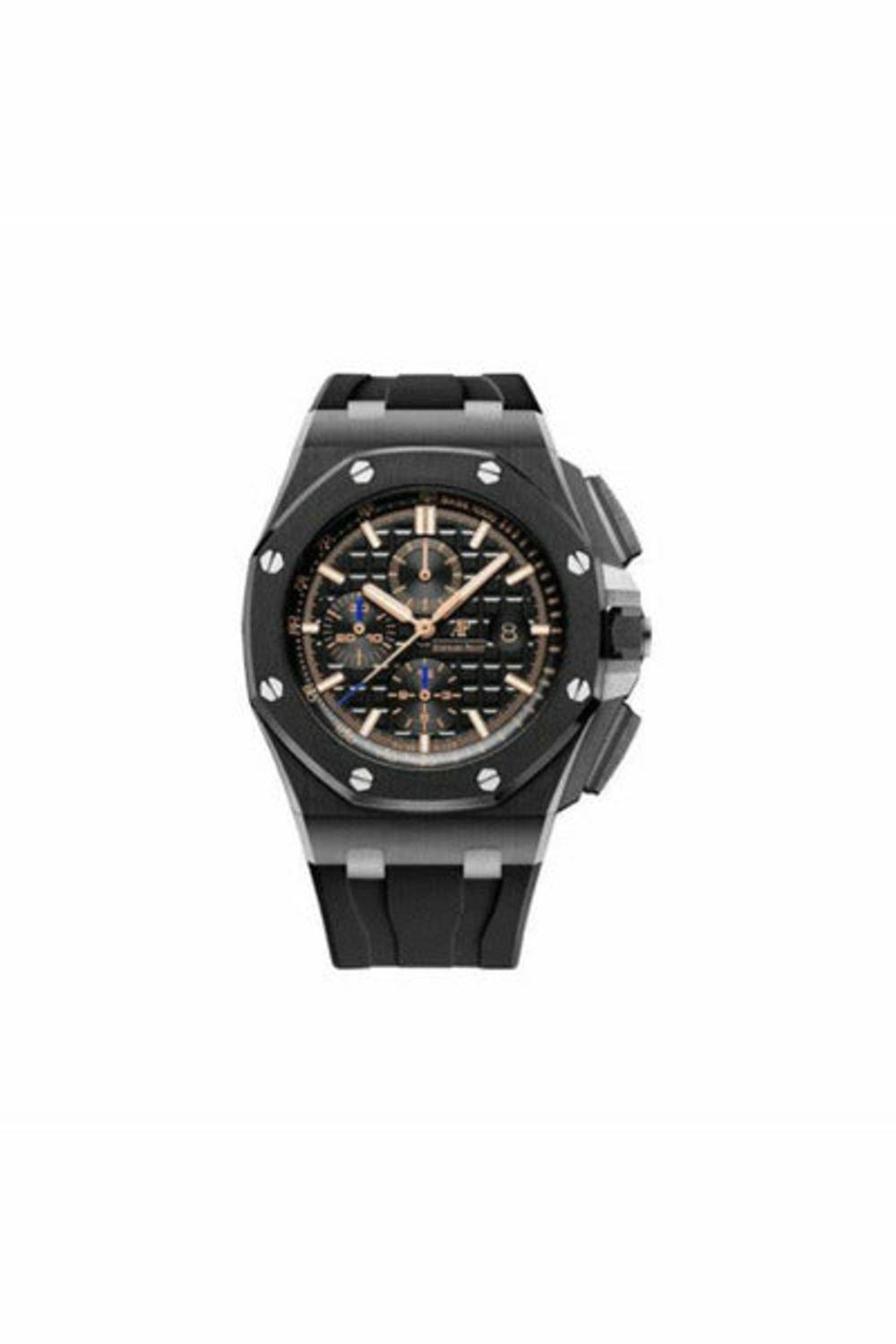 audemars piguet royal oak offshore ceramic 44mm black dial men's watch-DUBAILUXURYWATCH