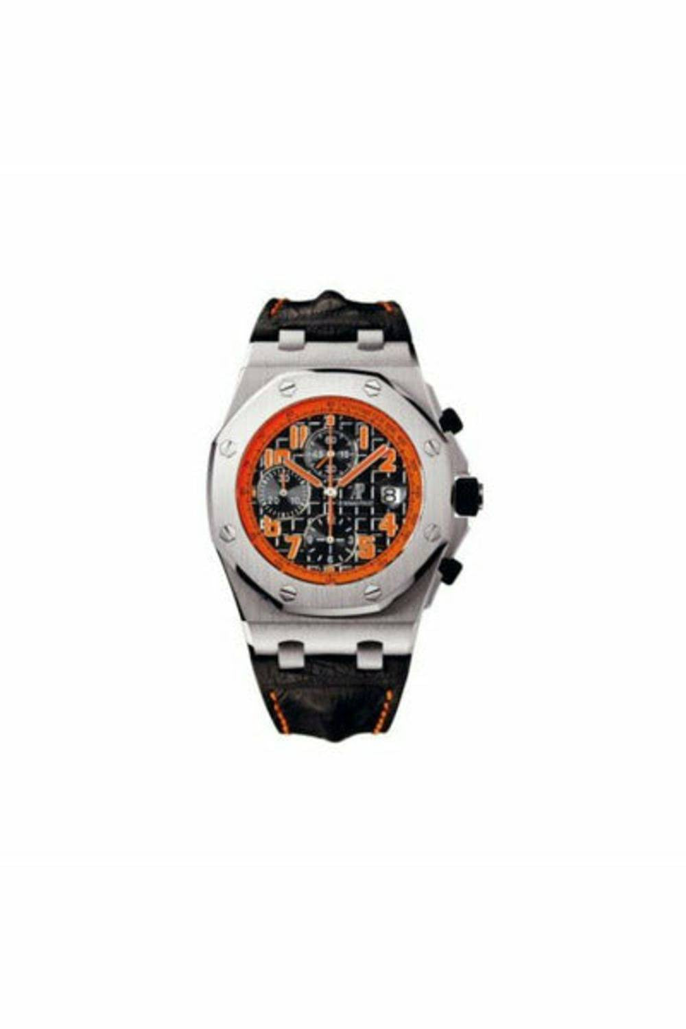 audemars piguet royal oak offshore stainless steel 42mm black dial men's watch-DUBAILUXURYWATCH