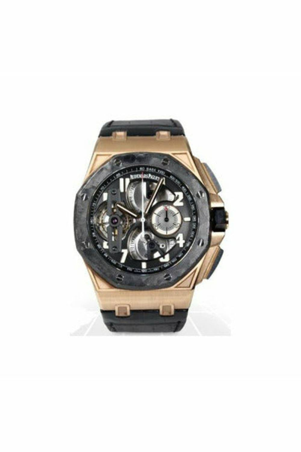 audemars piguet royal oak offshore tourbillon chronograph 44mm 18kt rose gold men's watch-DUBAILUXURYWATCH