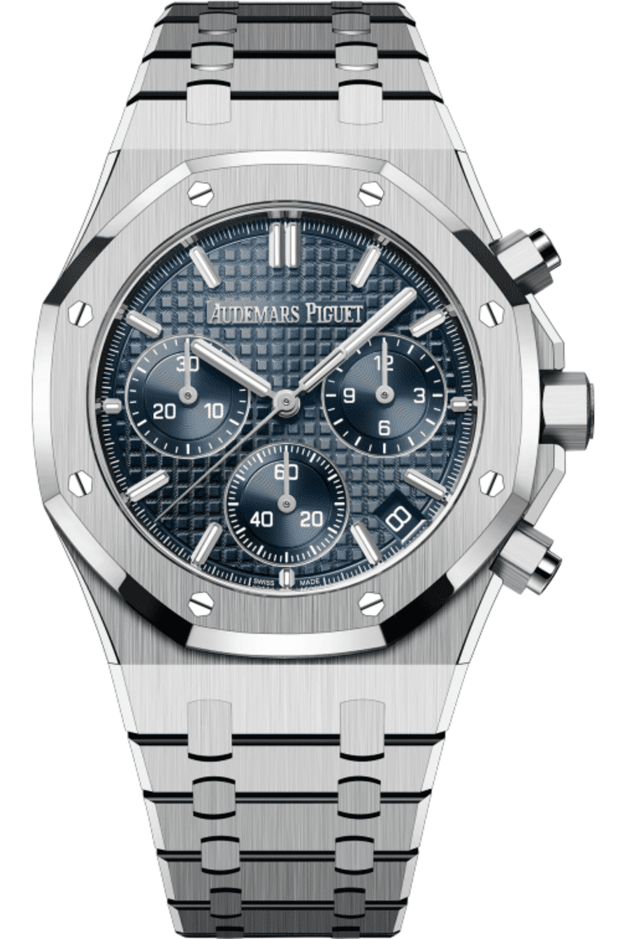 audemars piguet royal oak selfwinding chronograph blue new 2022 41mm 50th anniversary 26240st.oo.1320st.01-DUBAILUXURYWATCH